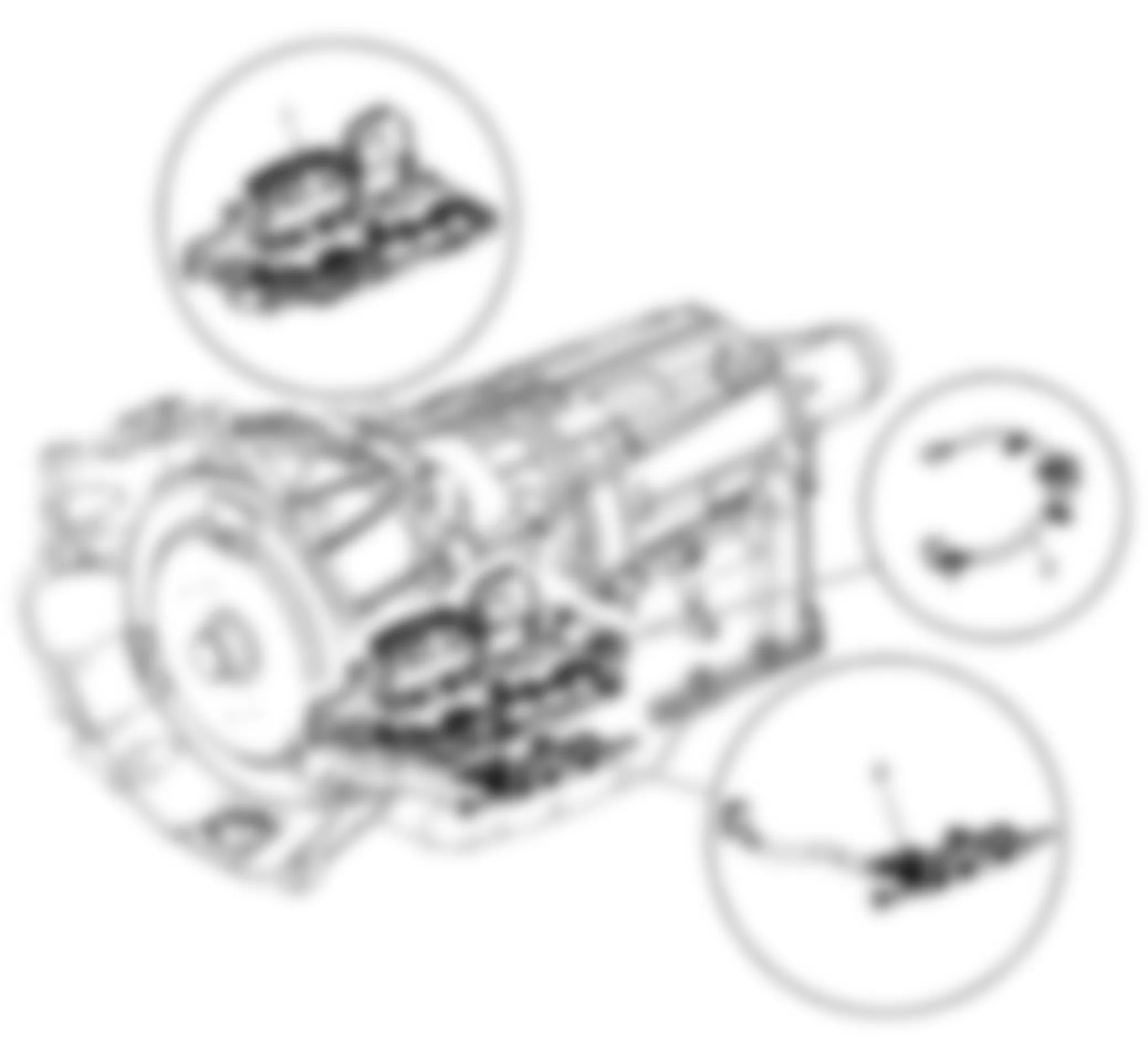 Hummer H2 2008 - Component Locations -  Inside Transmission Components