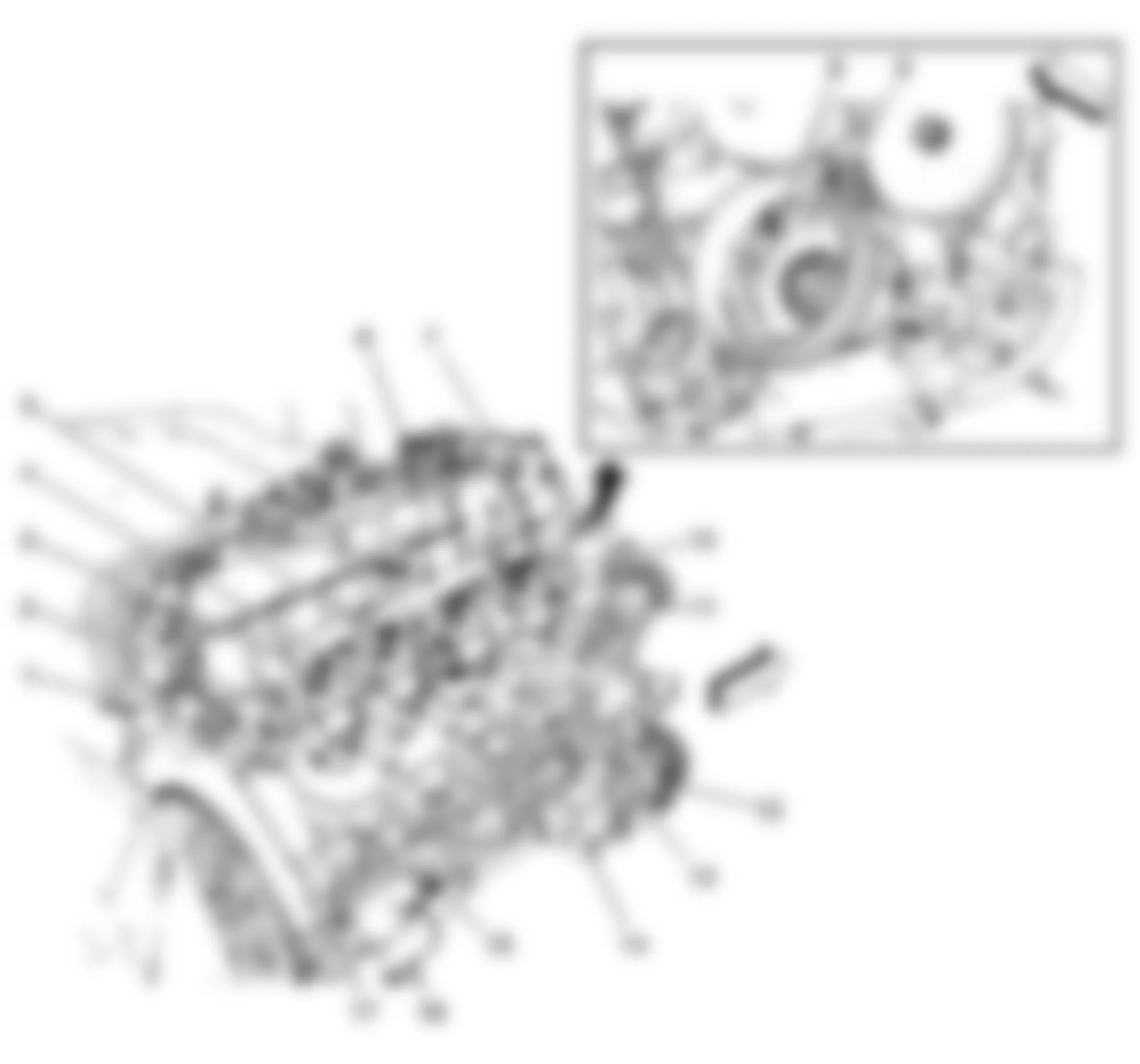 Hummer H2 2008 - Component Locations -  Engine - Left Rear
