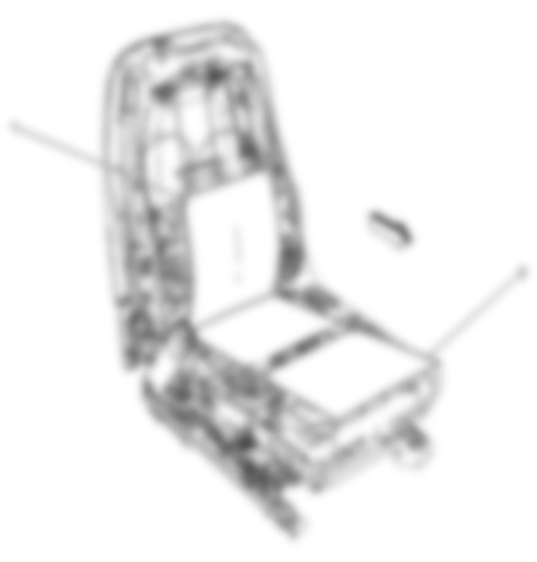 Hummer H2 2008 - Component Locations -  Driver Seat Components