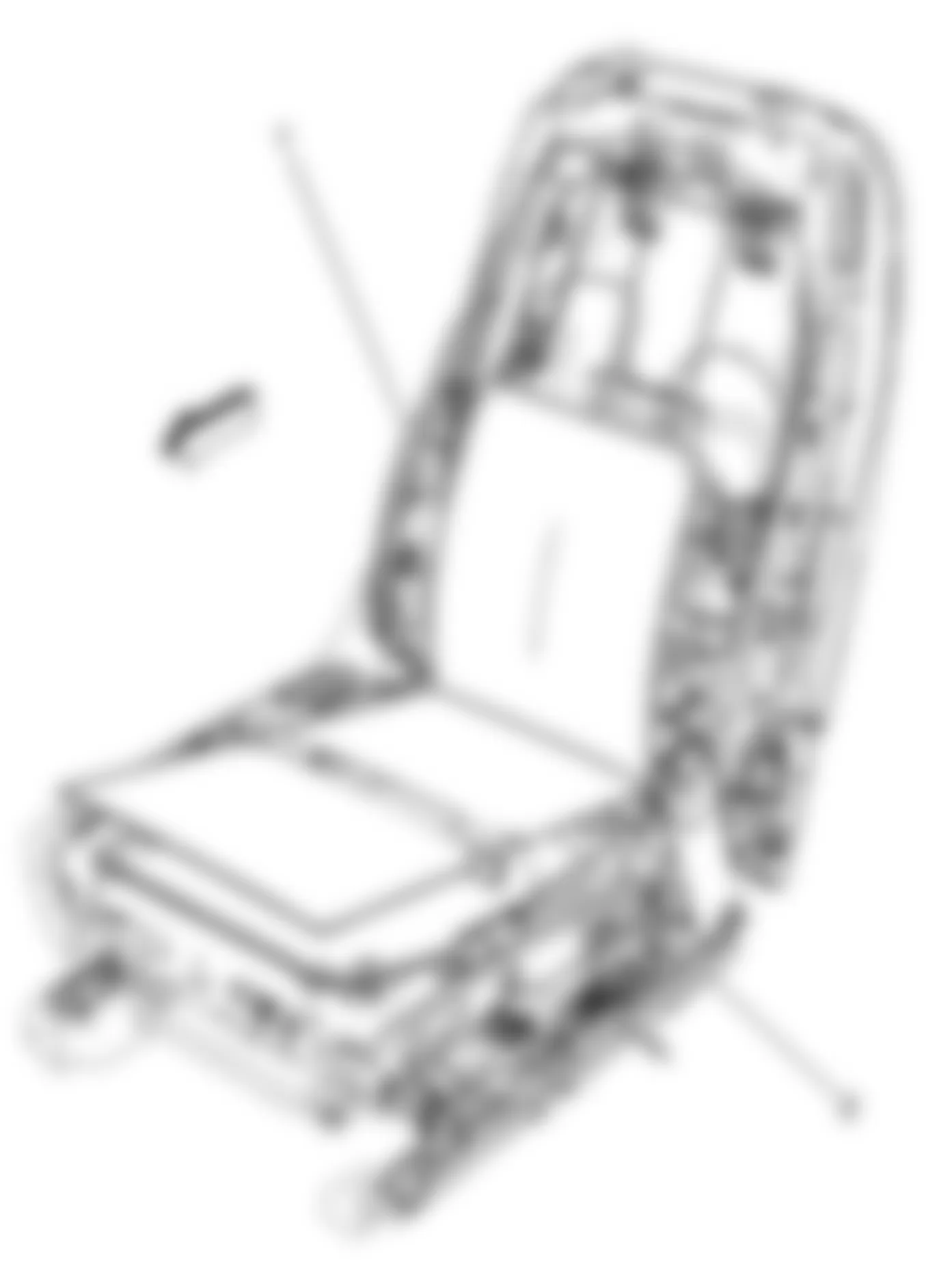Hummer H2 2008 - Component Locations -  Passenger Seat Components