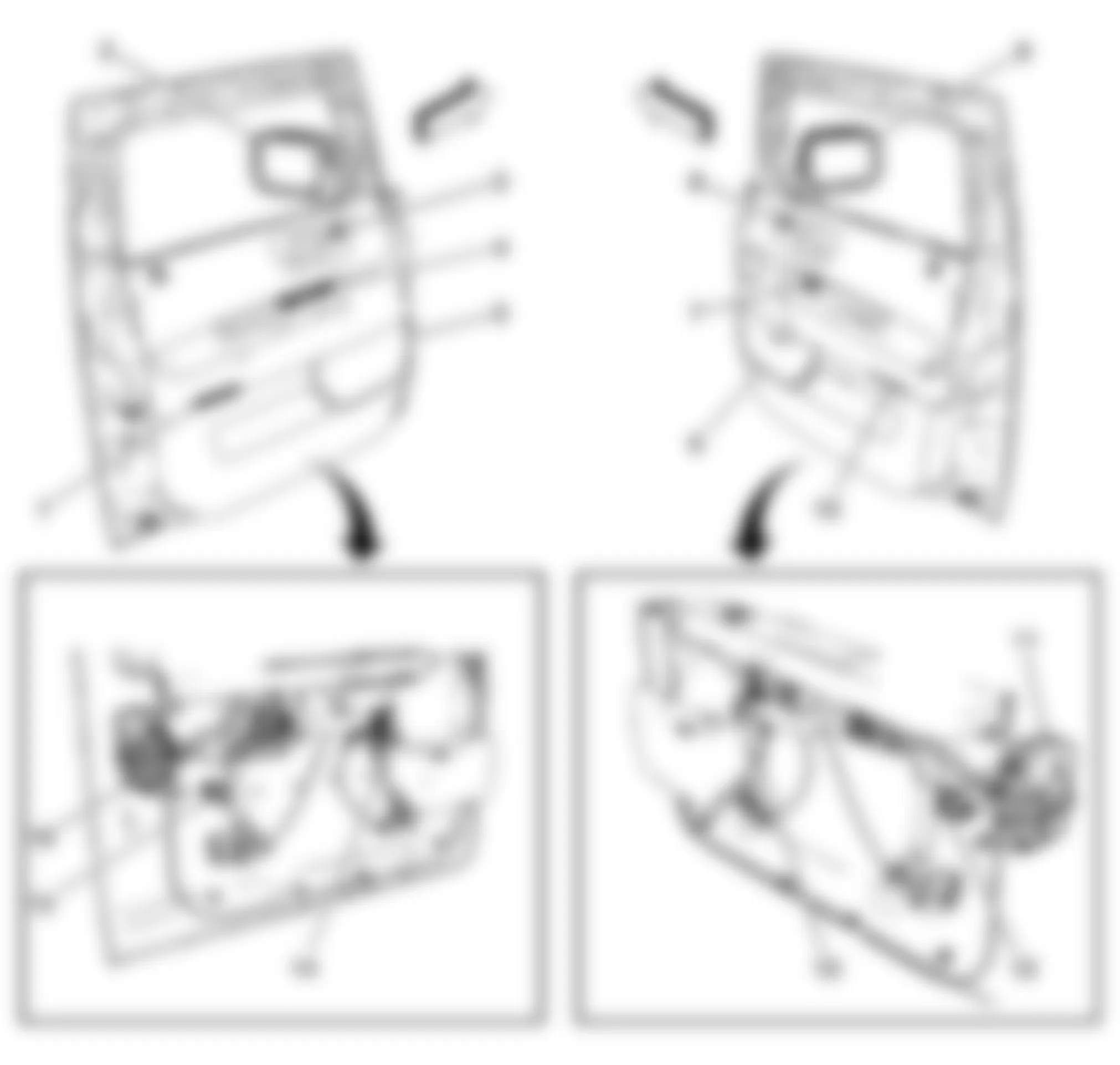 Hummer H2 2008 - Component Locations -  Front Doors
