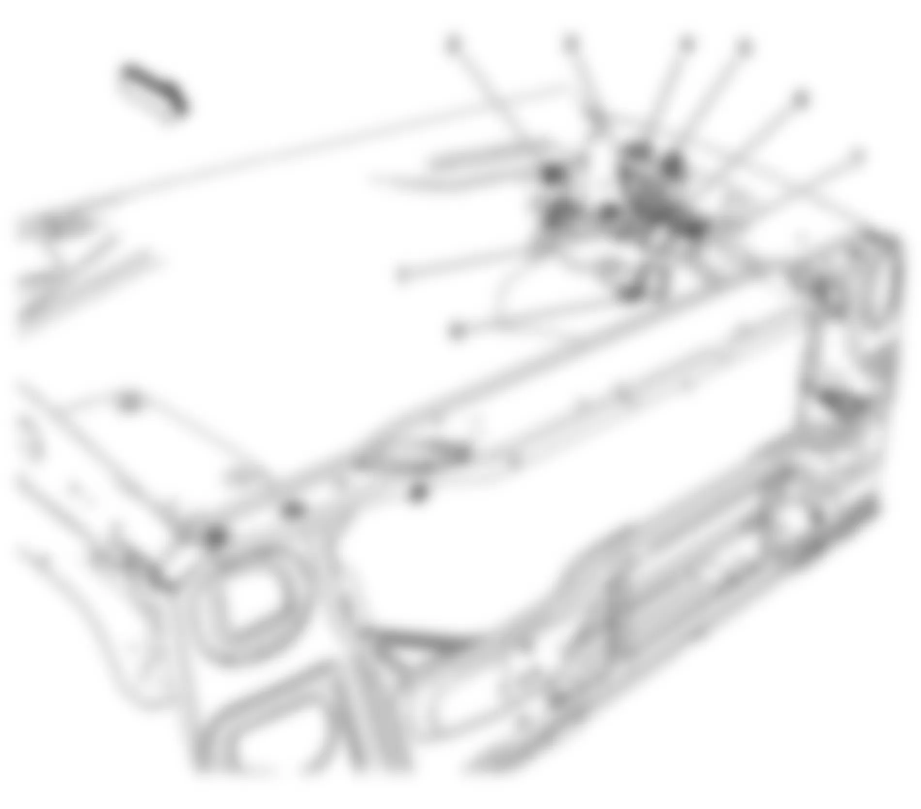 Hummer H2 2008 - Component Locations -  Instrument Panel Harness - Engine Compartment
