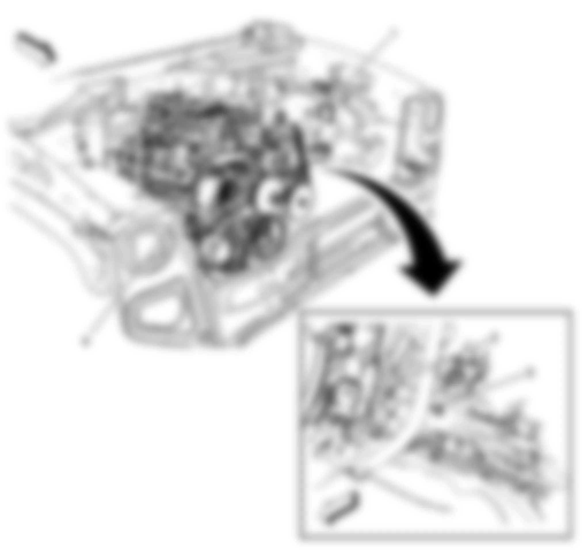 Hummer H2 2008 - Component Locations -  Engine - Front