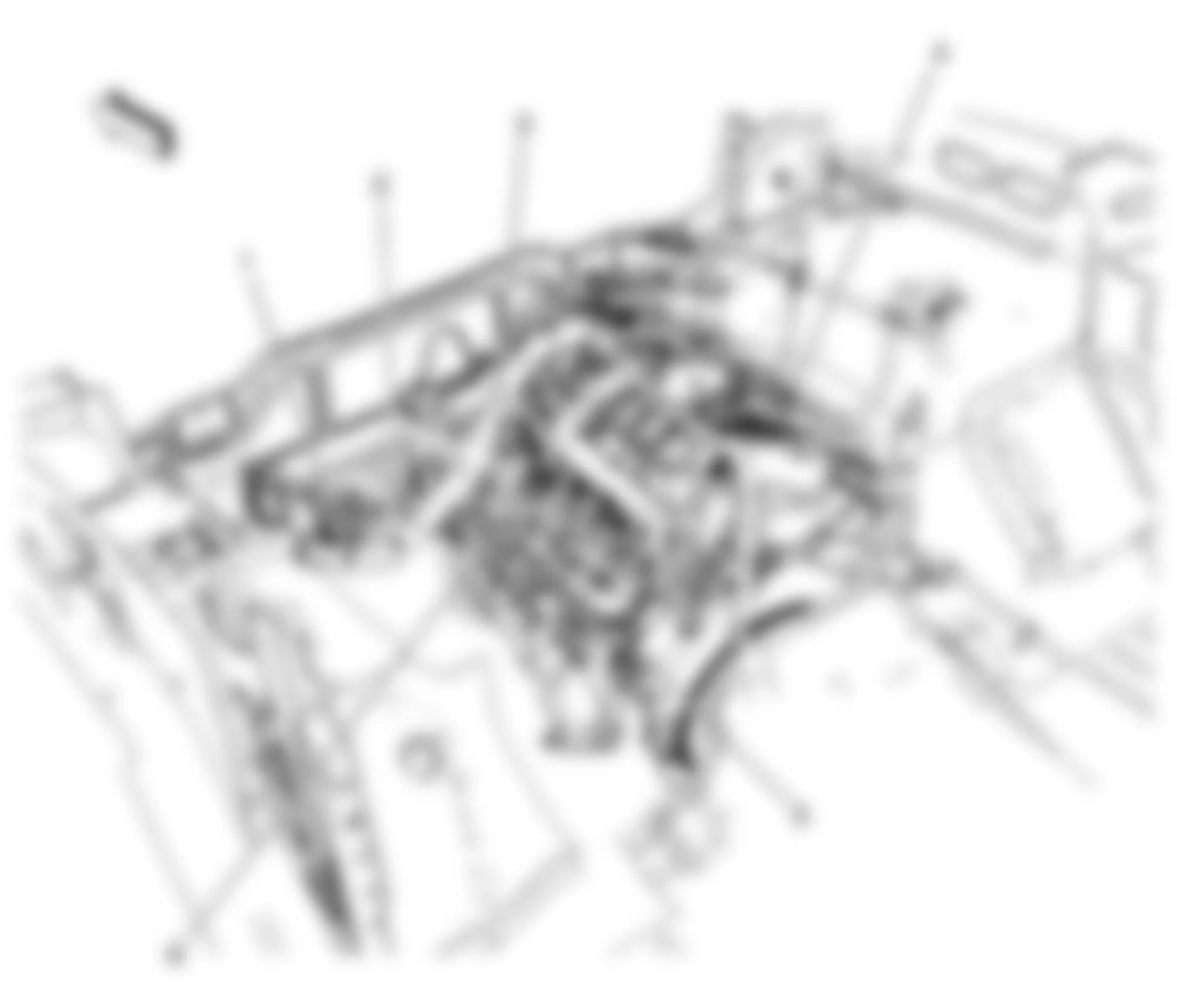 Hummer H2 2008 - Component Locations -  Engine - Left Rear