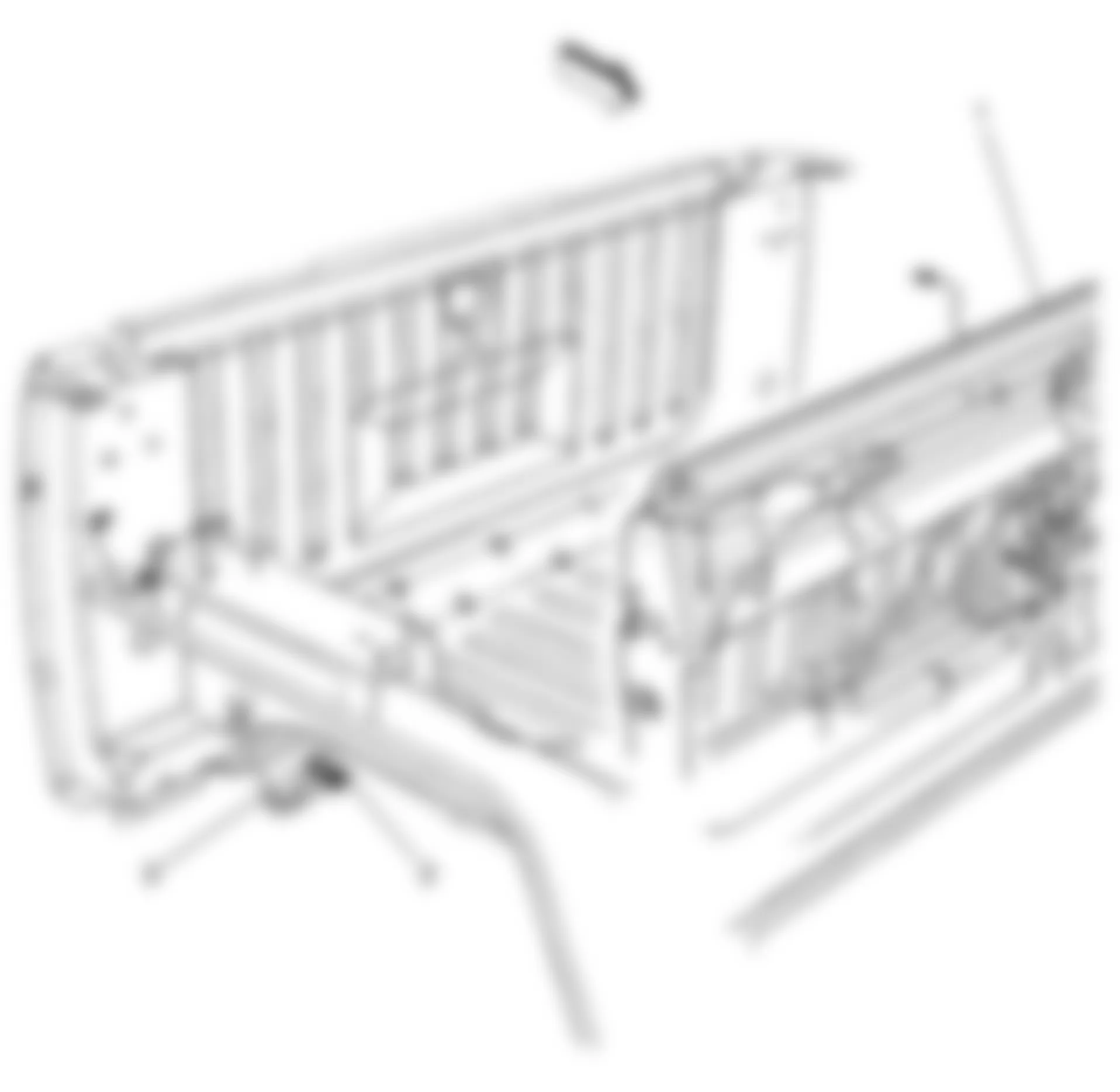Hummer H2 2008 - Component Locations -  Cargo Box Harness