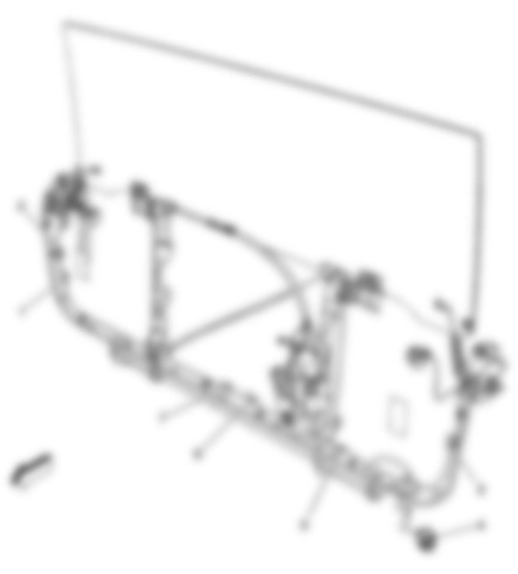 Hummer H2 2008 - Component Locations -  Midgate Harness