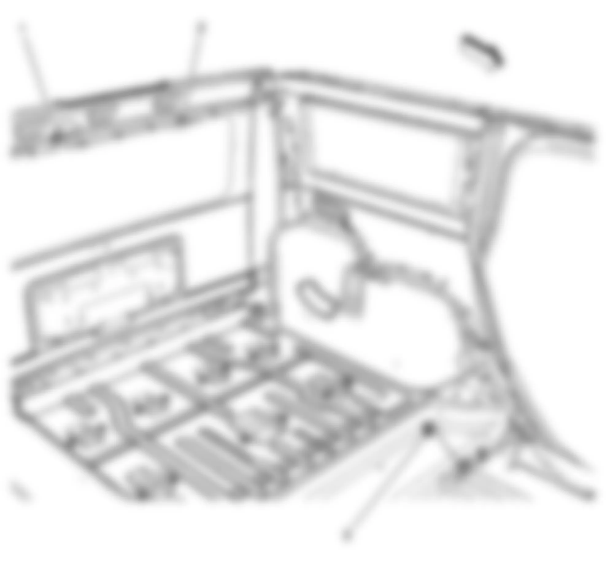 Hummer H2 2008 - Component Locations -  Body Harness - Left Rear Cargo Area (SUV)