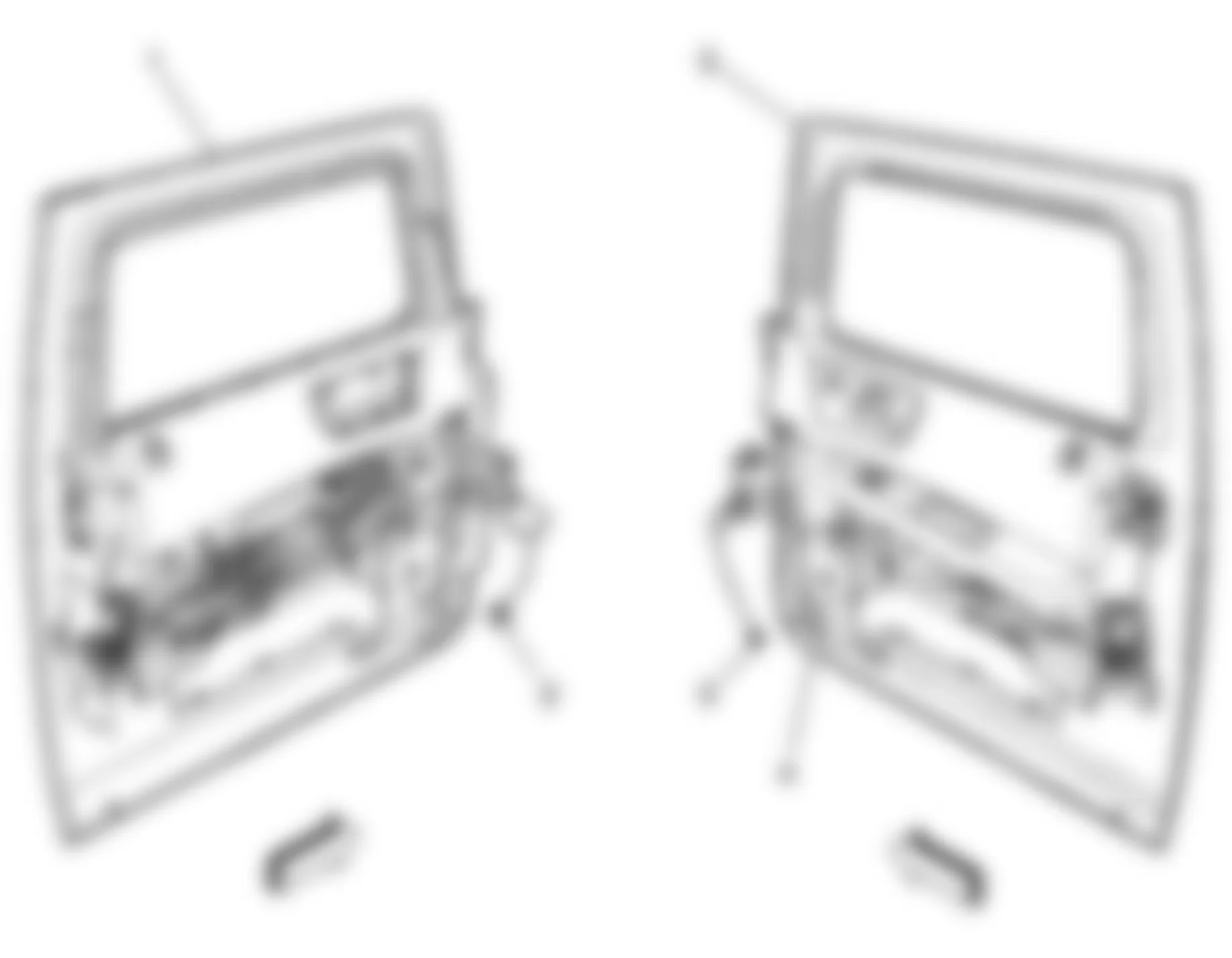 Hummer H2 2008 - Component Locations -  Front Doors