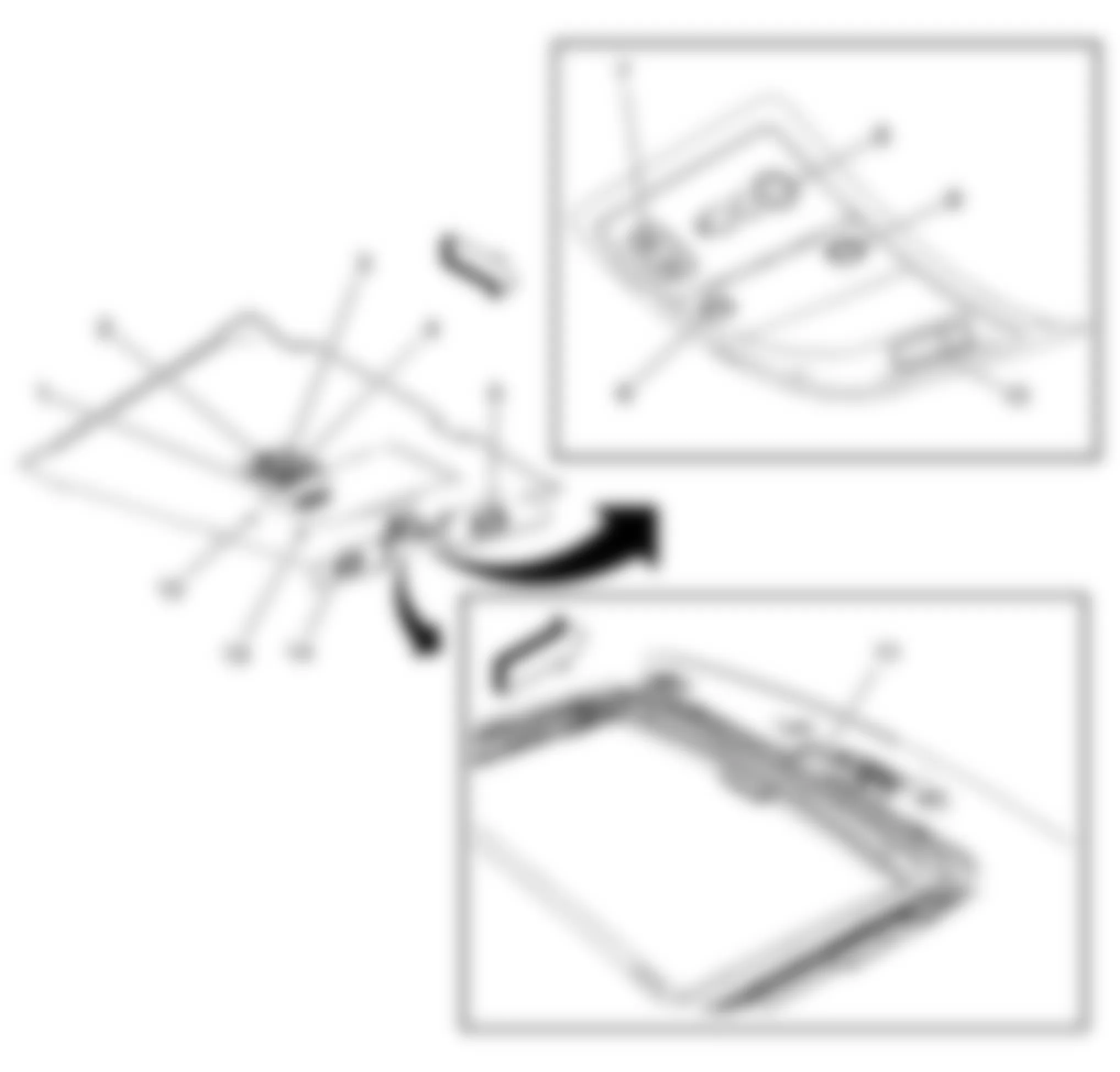 Hummer H2 2008 - Component Locations -  Headliner