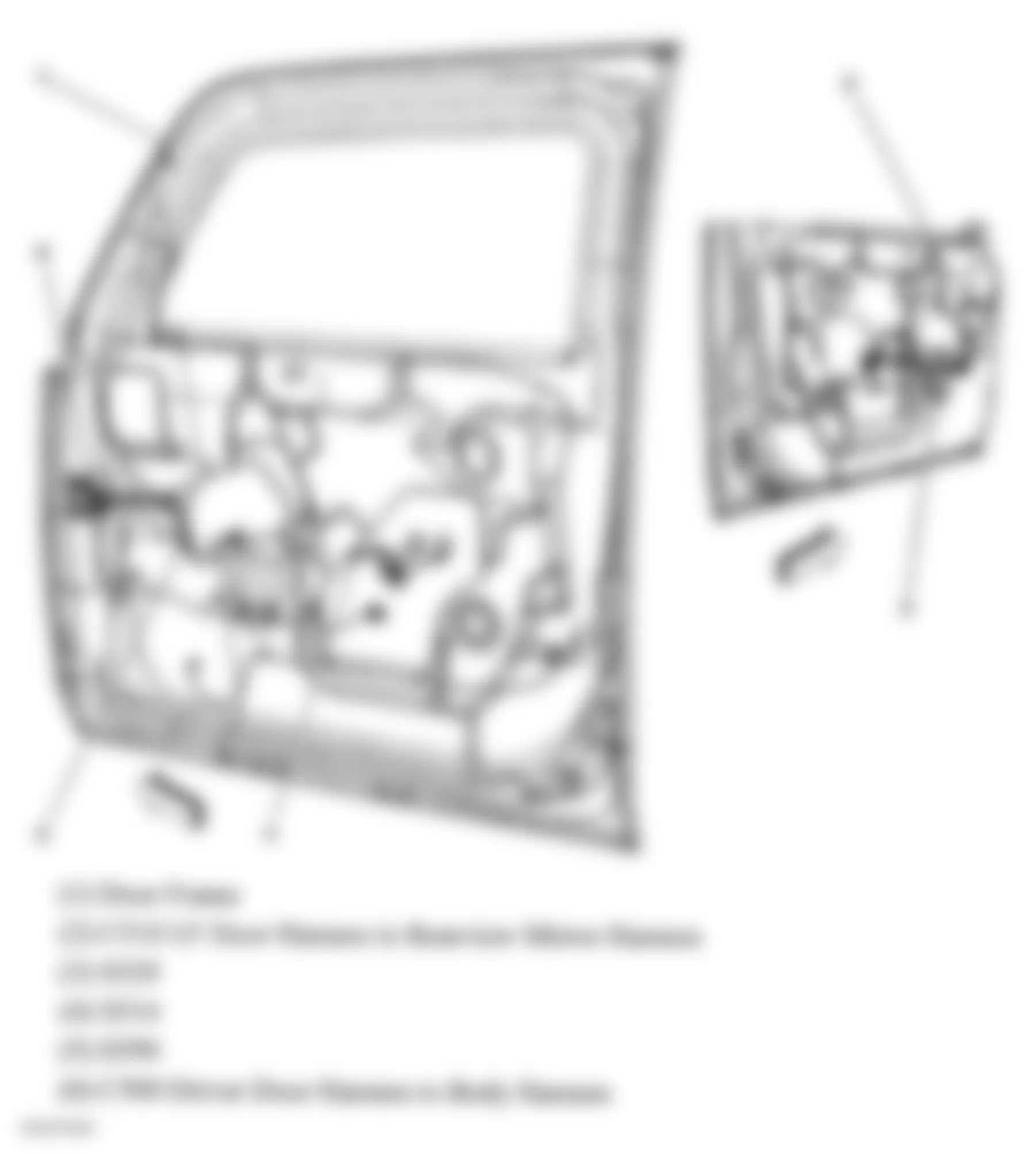 Hummer H3 2008 - Component Locations -  Driver Door