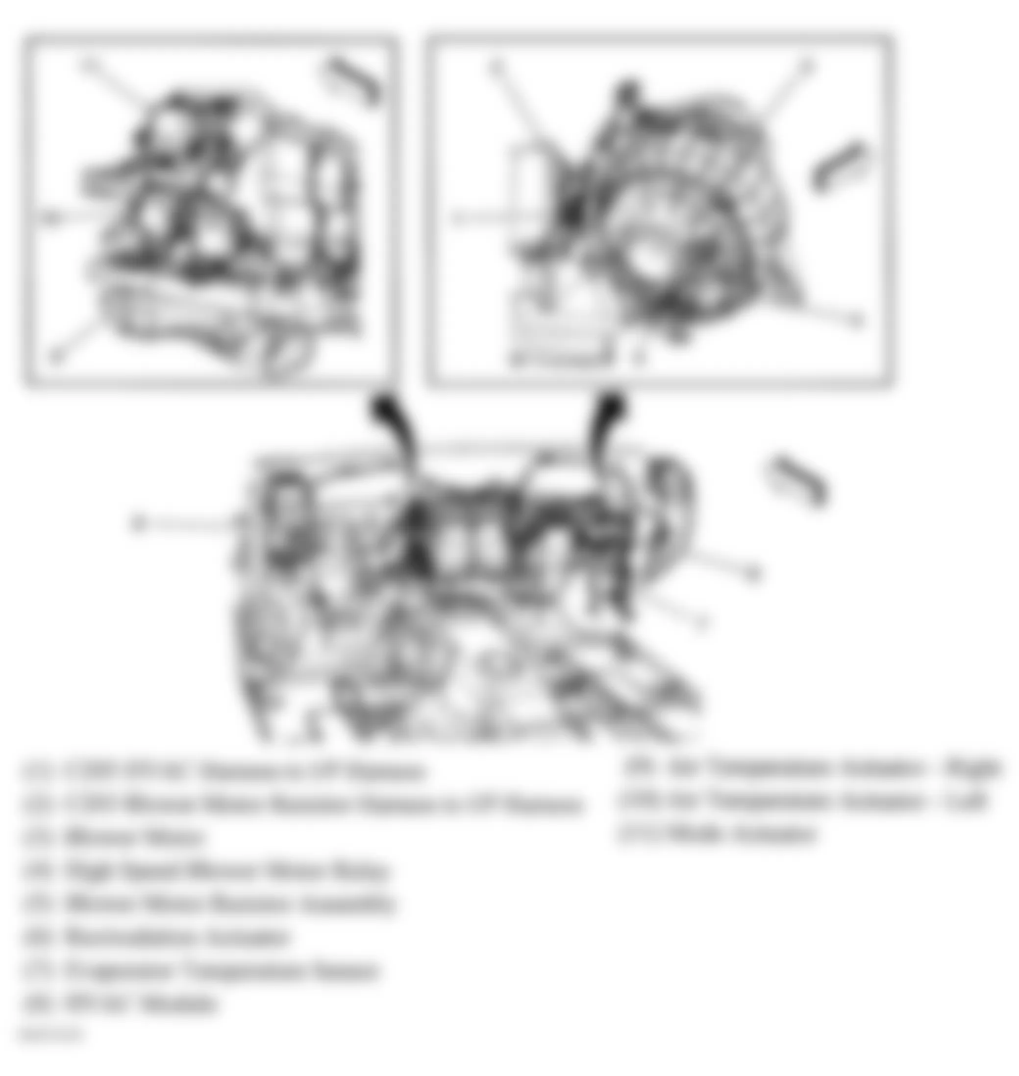 Hummer H3 Alpha 2008 - Component Locations -  HVAC Components
