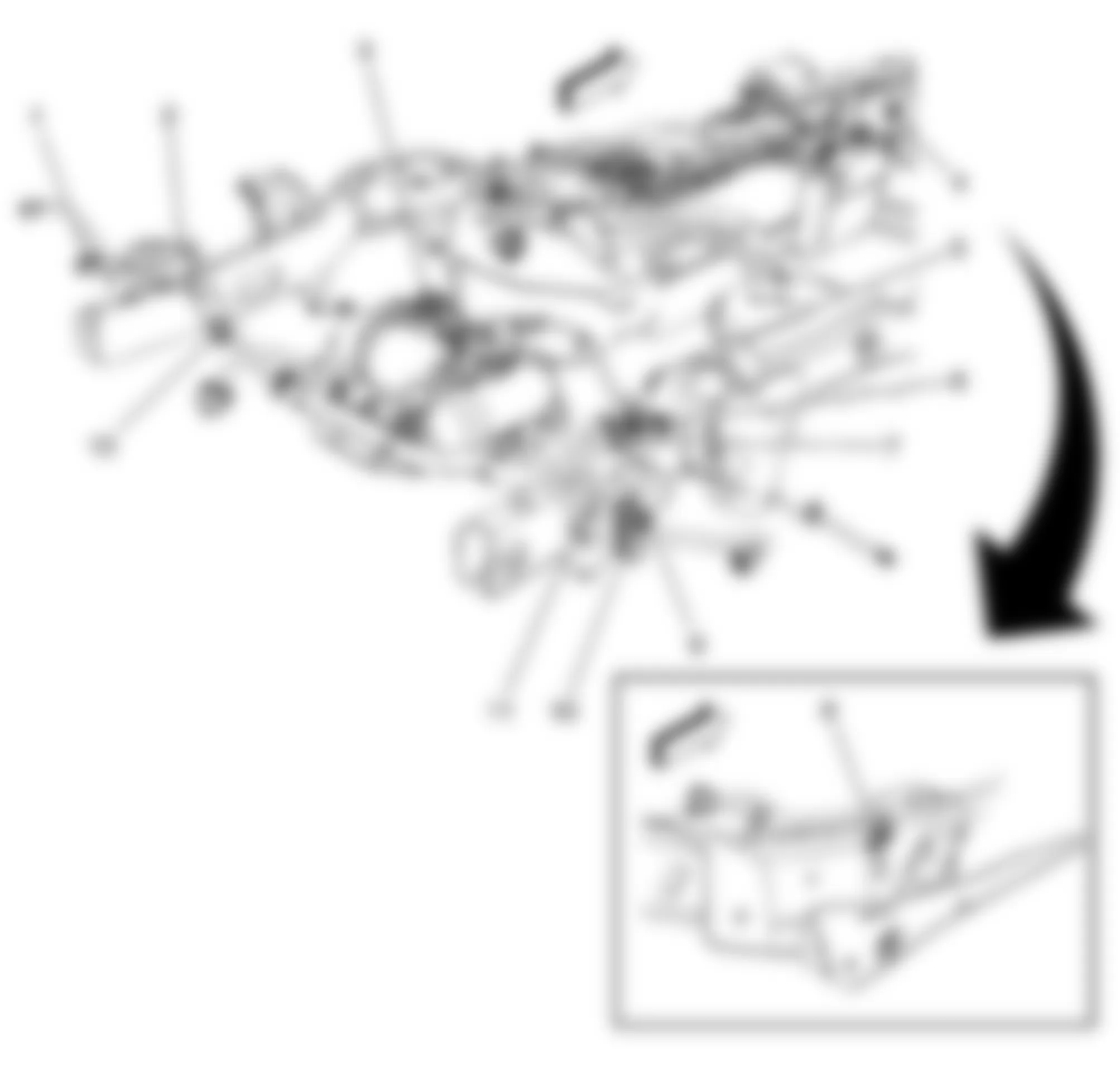 Hummer H2 2009 - Component Locations -  Rear Frame