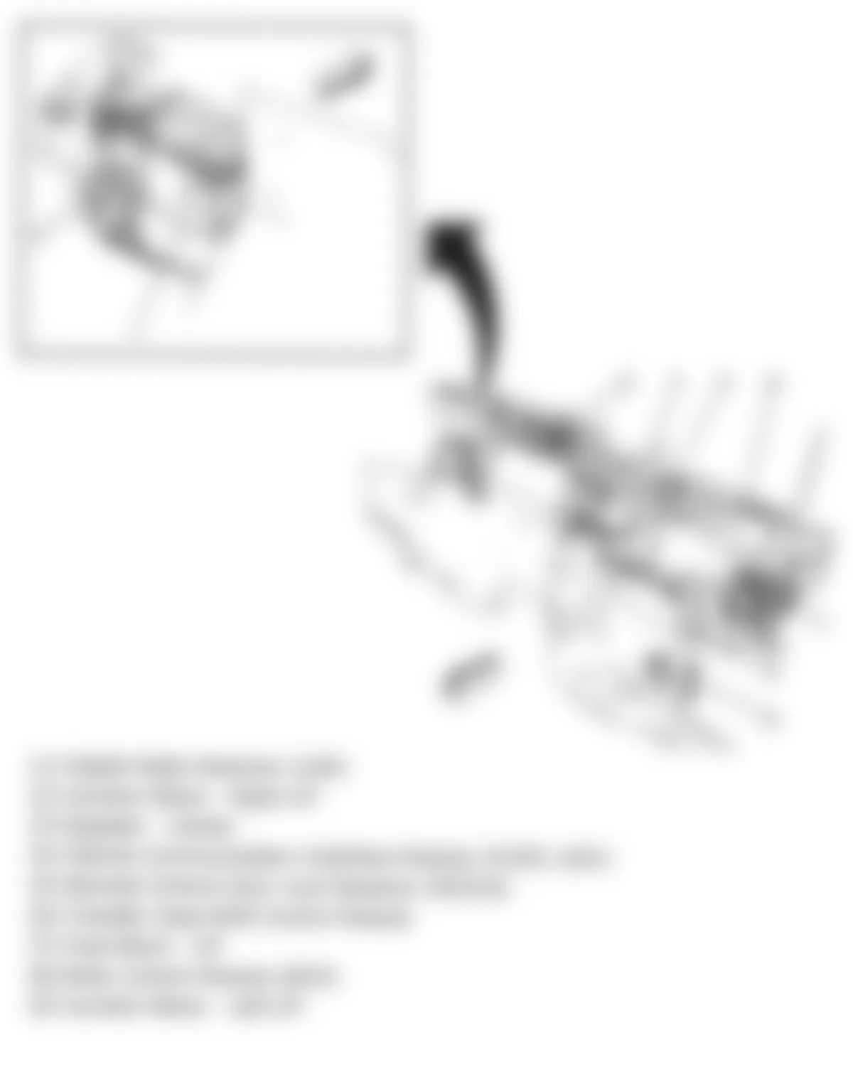 Hummer H2 2009 - Component Locations -  Dash Panel Harness