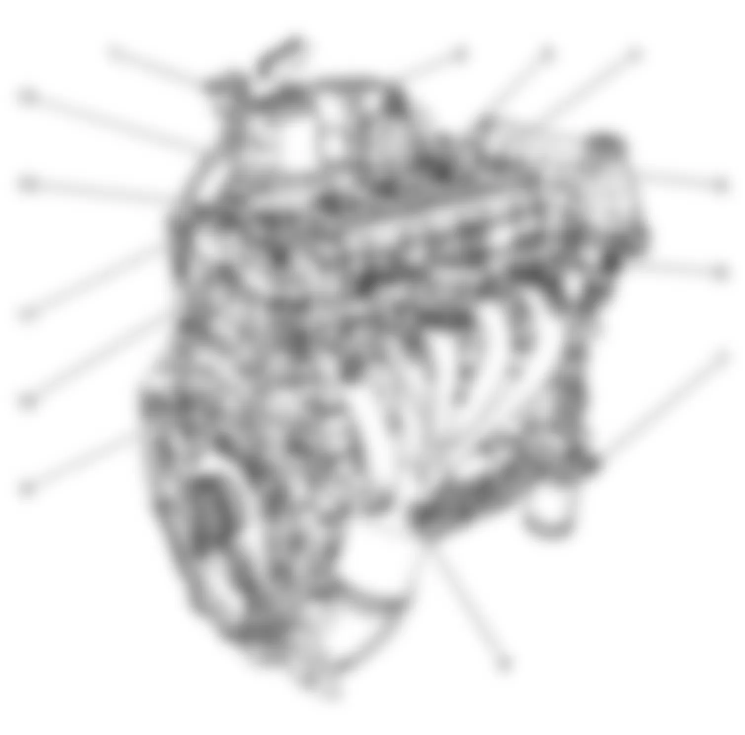 Hummer H3 Alpha 2009 - Component Locations -  Right Side Of Engine Assembly