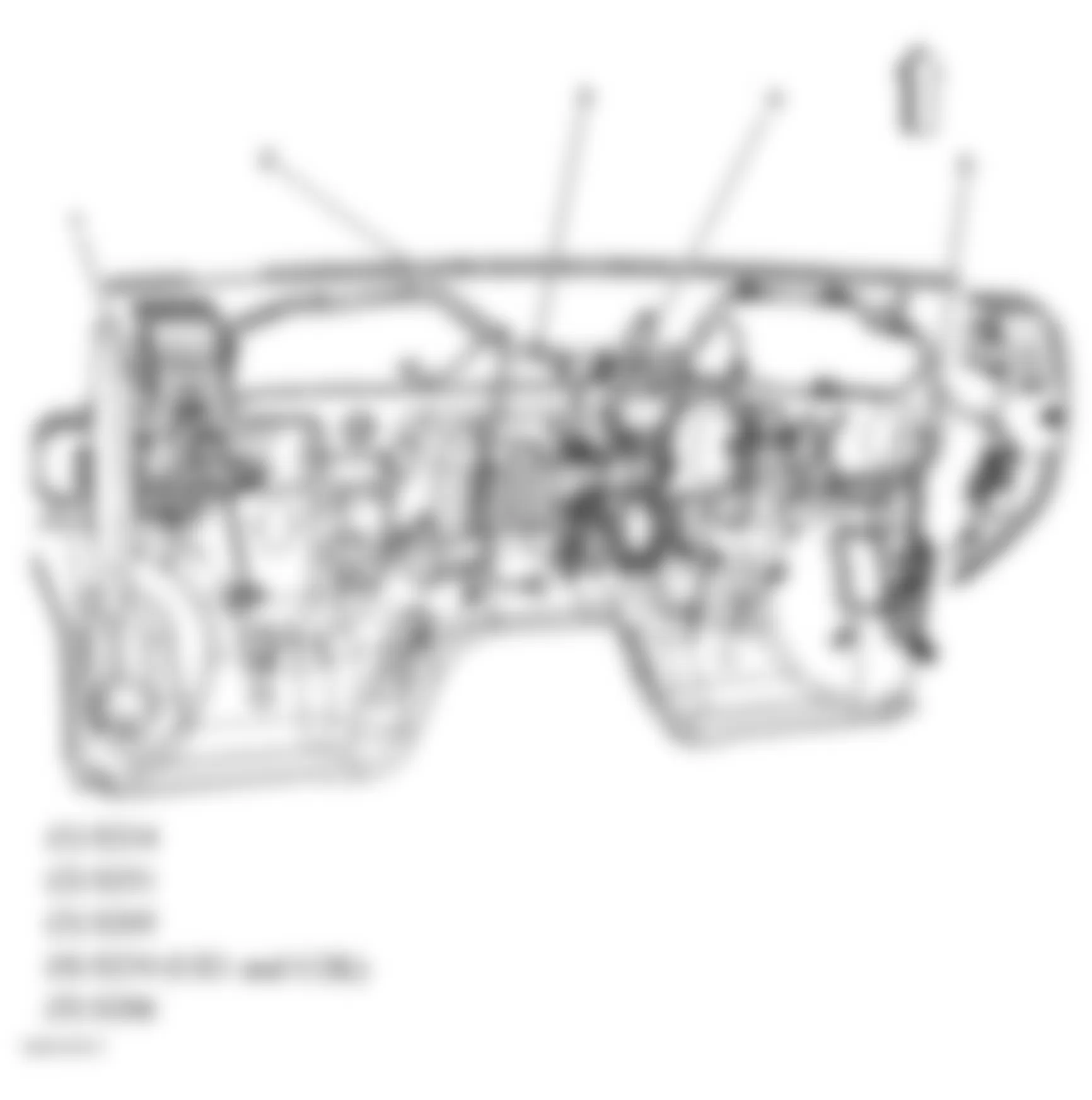 Hummer H3 Alpha 2009 - Component Locations -  Dash Harness