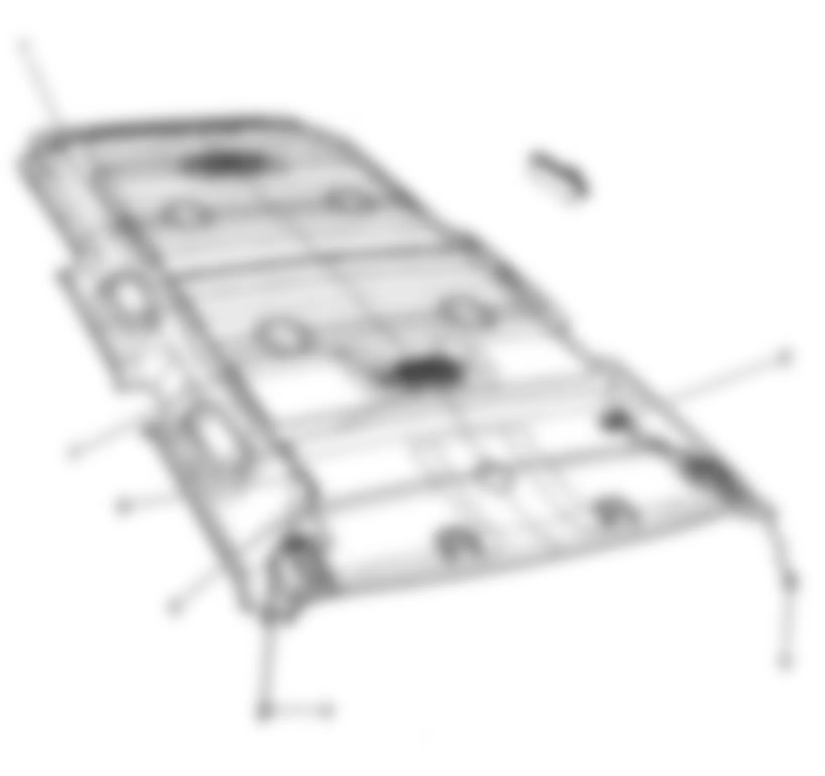 Hummer H3 Alpha 2009 - Component Locations -  Headliner
