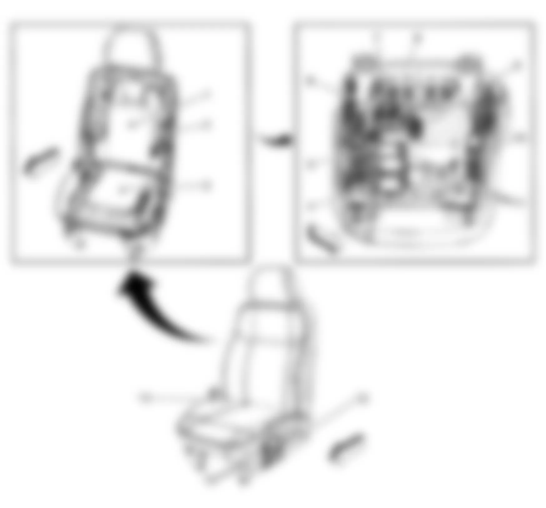 Hummer H3 Alpha 2009 - Component Locations -  Drivers Seat Components