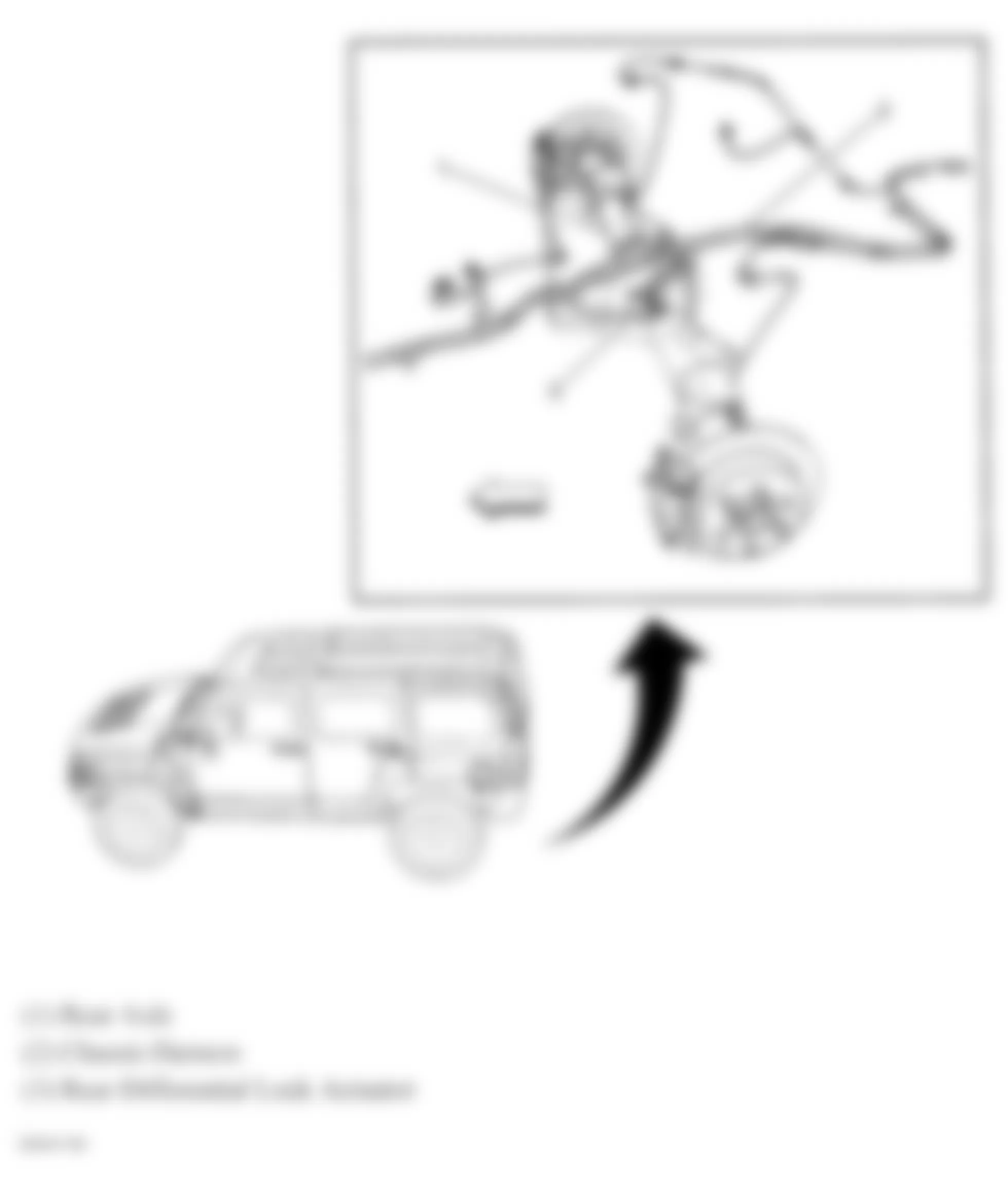 Hummer H3 Alpha 2009 - Component Locations -  Rear Axle Components