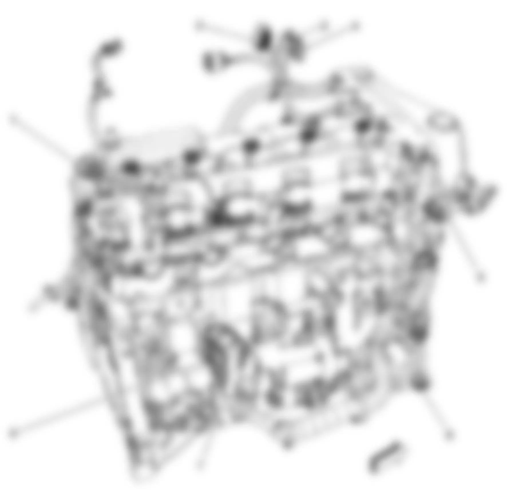 Hummer H3 Alpha 2009 - Component Locations -  Right Engine Harness