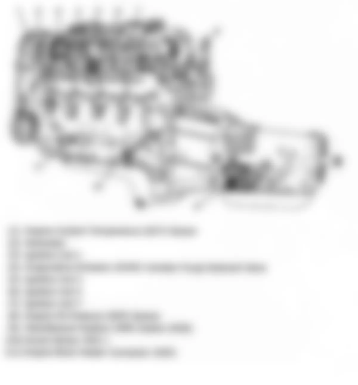 Hummer H3 Alpha 2009 - Component Locations -  Engine - Left Side