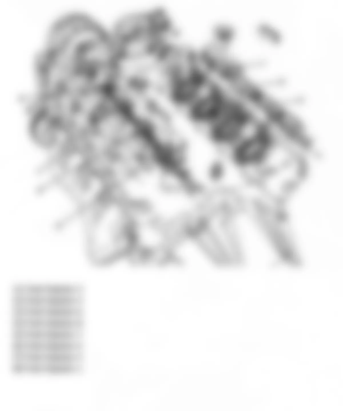 Hummer H3 Alpha 2009 - Component Locations -  Engine - Top