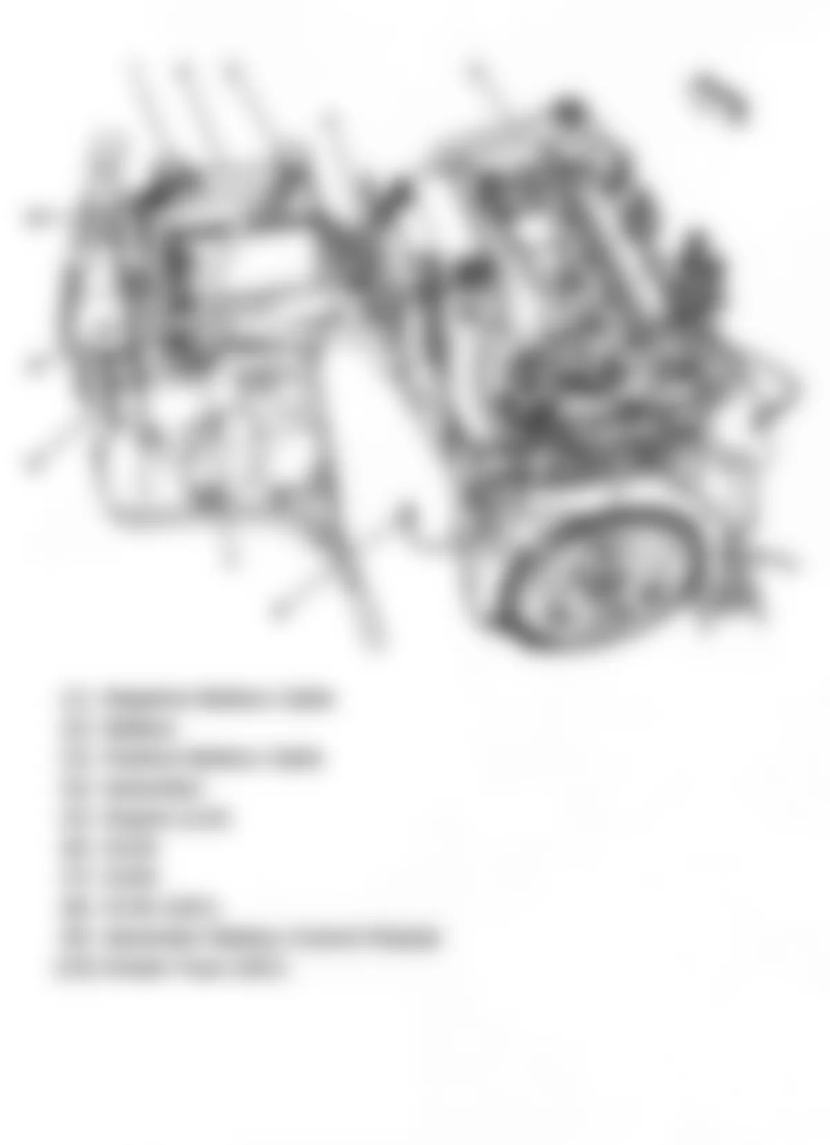 Hummer H3 Alpha 2009 - Component Locations -  Engine Compartment - Left Side