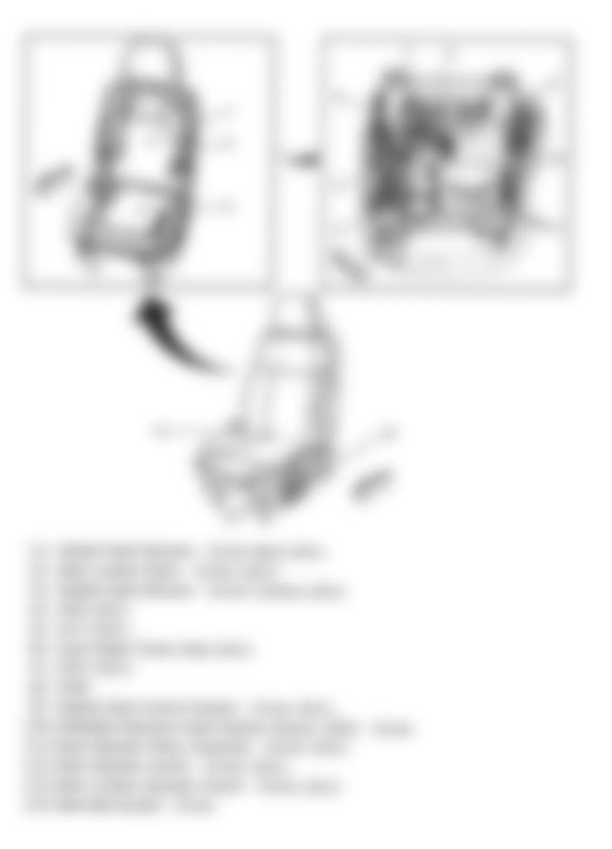 Hummer H3 Alpha 2009 - Component Locations -  Drivers Seat Components