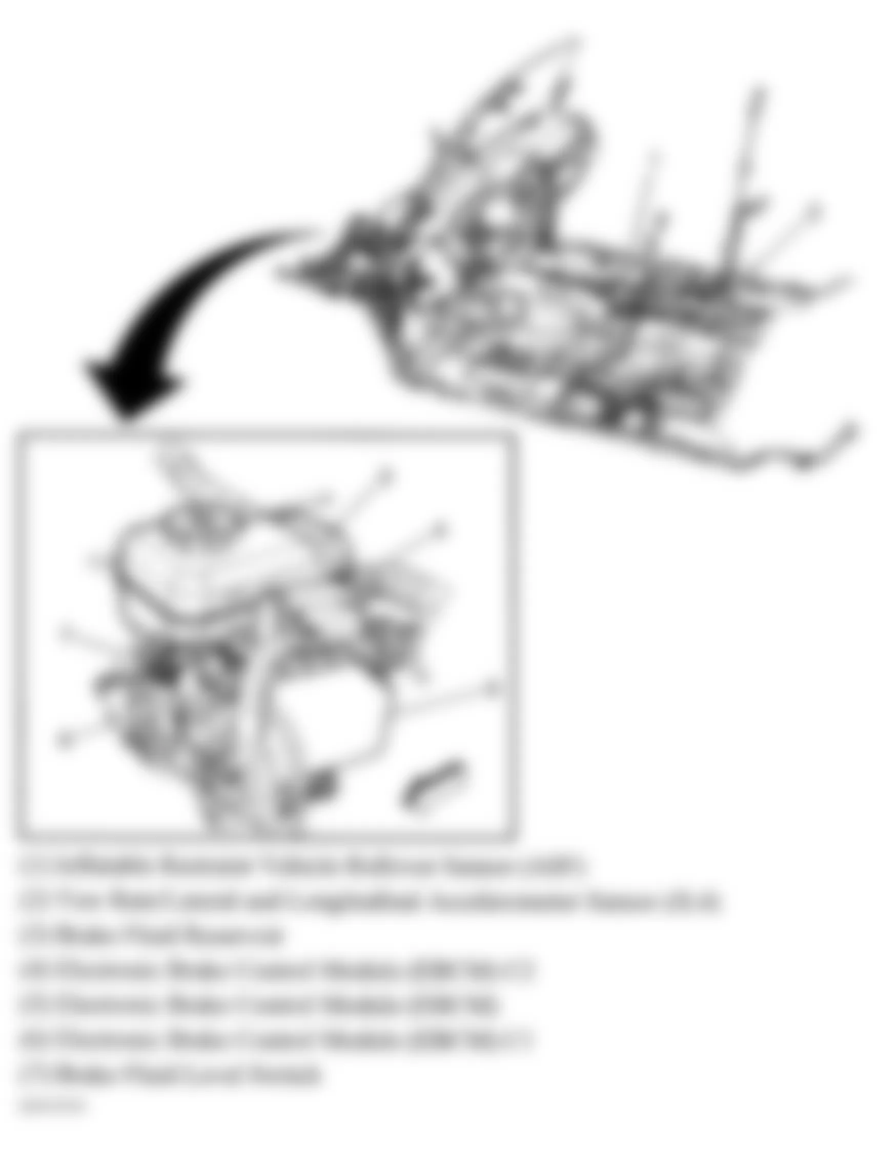 Hummer H3T Alpha 2009 - Component Locations -  Brake Components