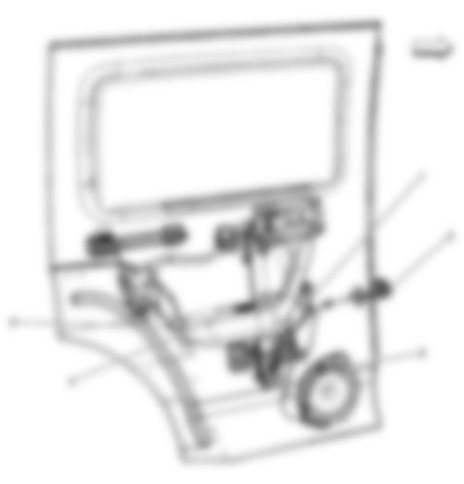 Hummer H3 2010 - Component Locations -  Left Rear Door