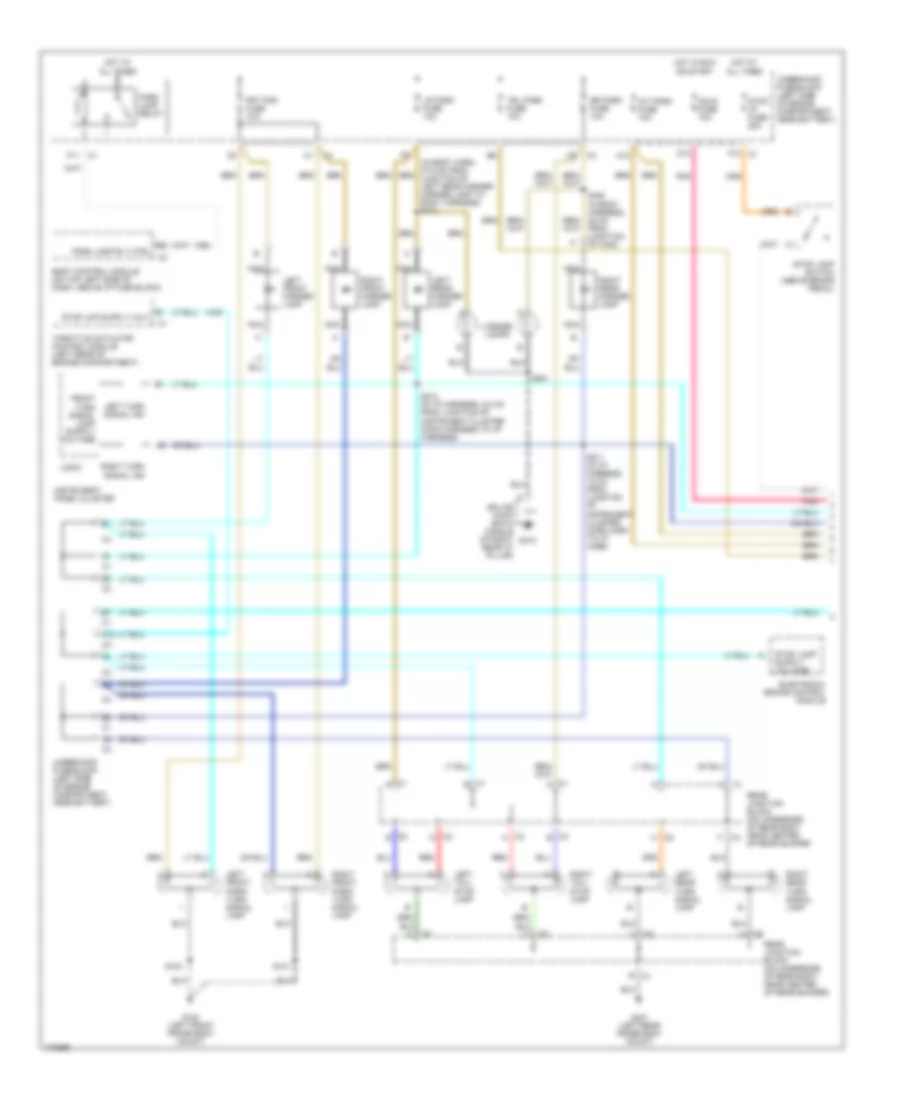 Exterior Lamps Wiring Diagram (1 of 2) for Hummer H2 2003