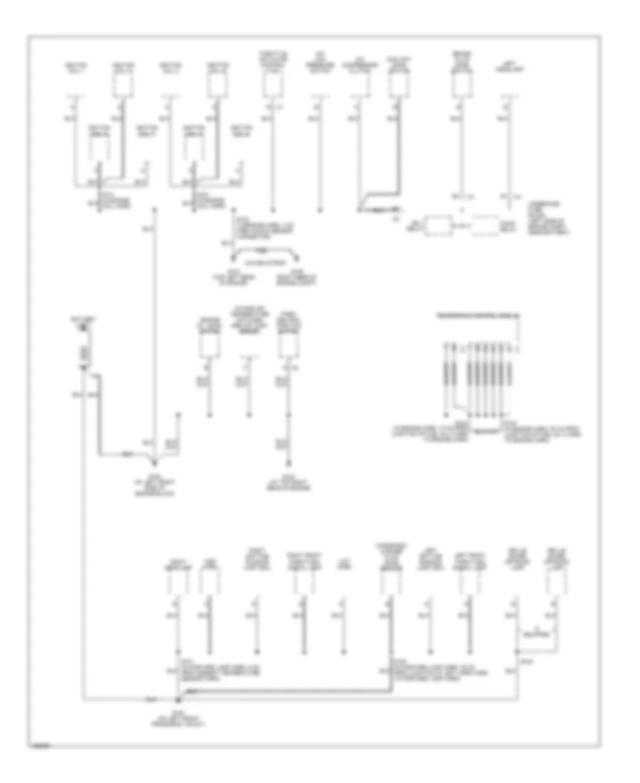 Ground Distribution Wiring Diagram 1 of 5 for Hummer H2 2003