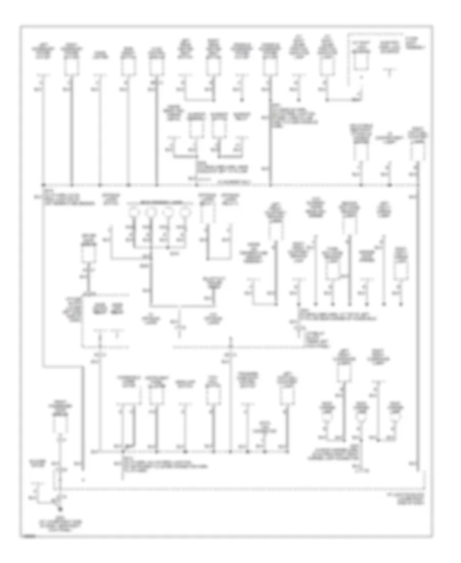Ground Distribution Wiring Diagram (3 of 5) for Hummer H2 2003