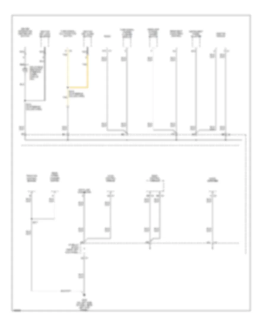 Ground Distribution Wiring Diagram 4 of 5 for Hummer H2 2003