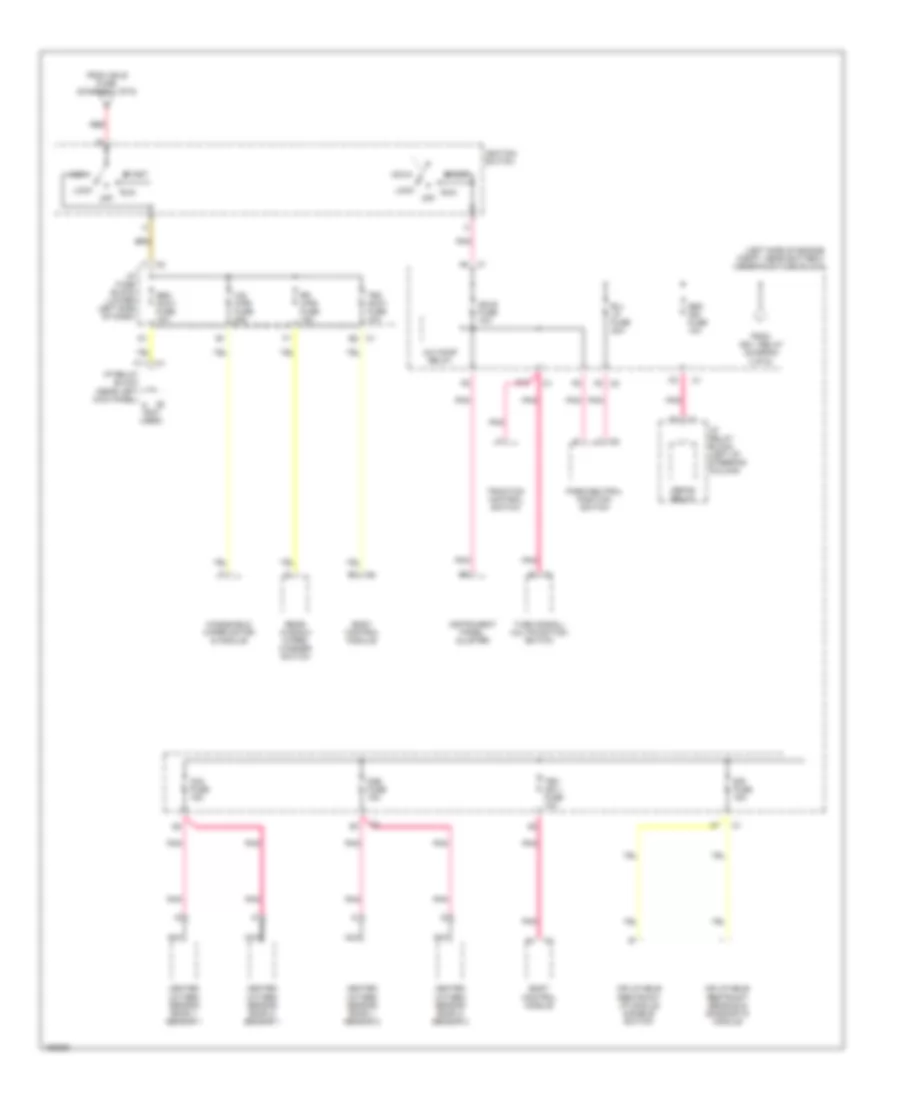 Power Distribution Wiring Diagram 6 of 6 for Hummer H2 2003