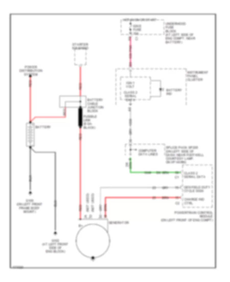 Charging Wiring Diagram for Hummer H2 2003