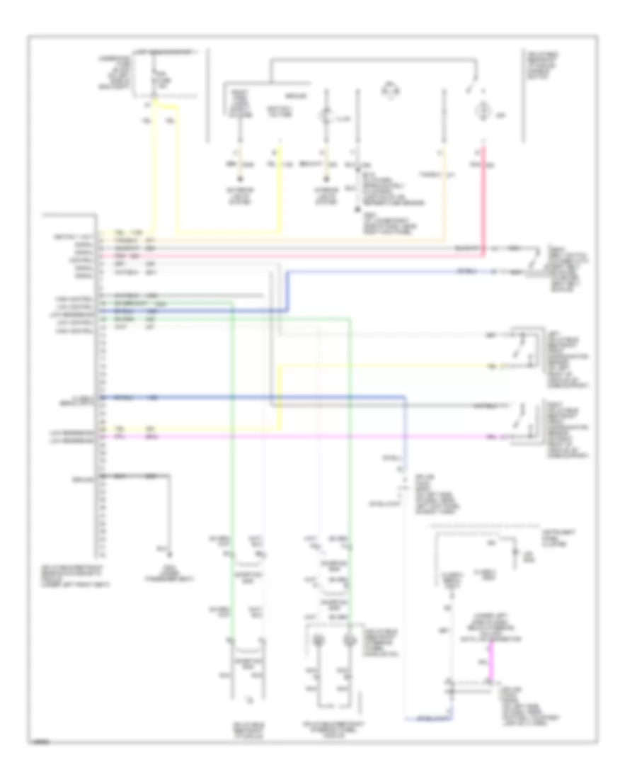 Supplemental Restraints Wiring Diagram for Hummer H2 2003