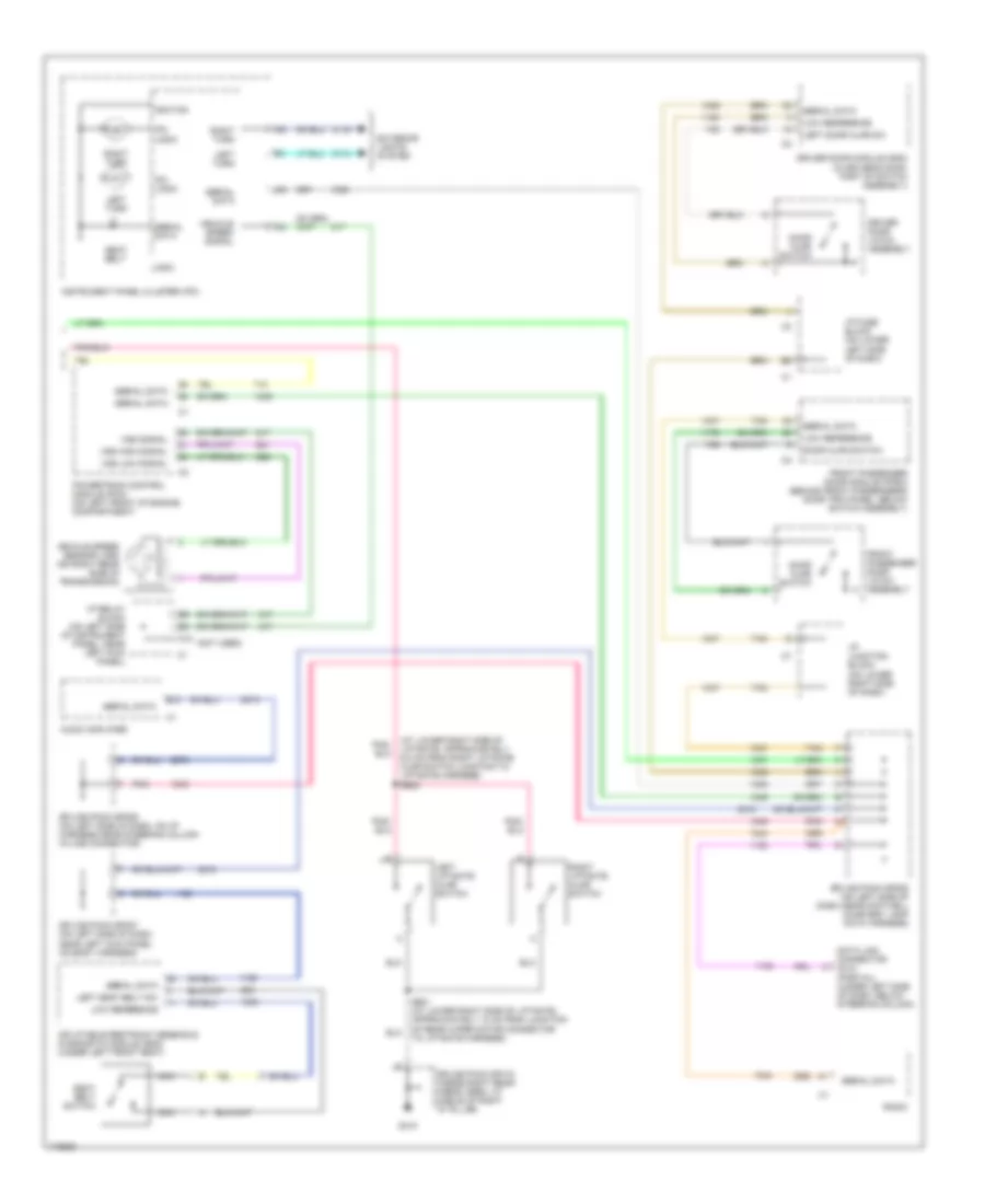 Warning Systems Wiring Diagram (2 of 2) for Hummer H2 2003