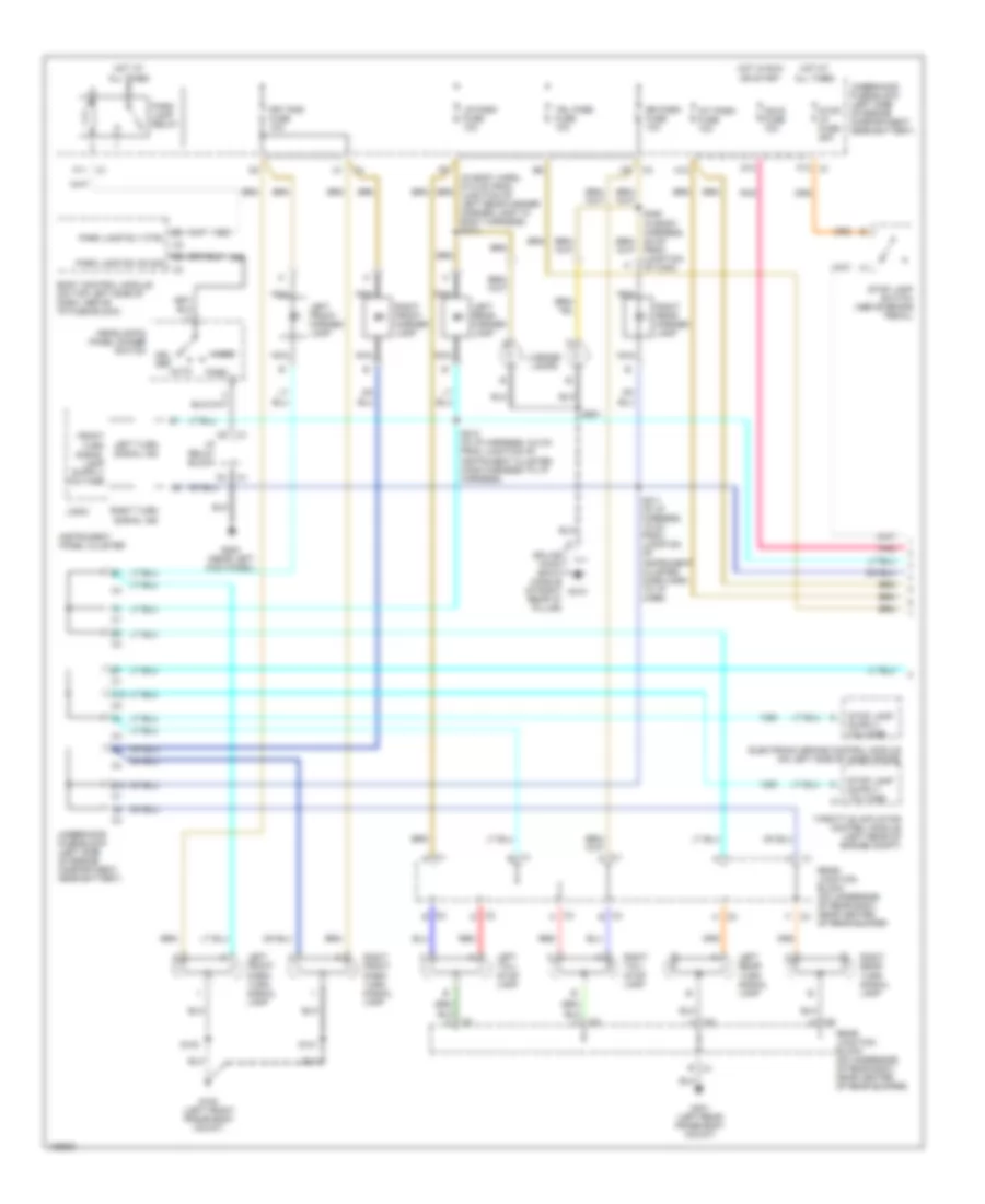 Exterior Lamps Wiring Diagram 1 of 2 for Hummer H2 2004