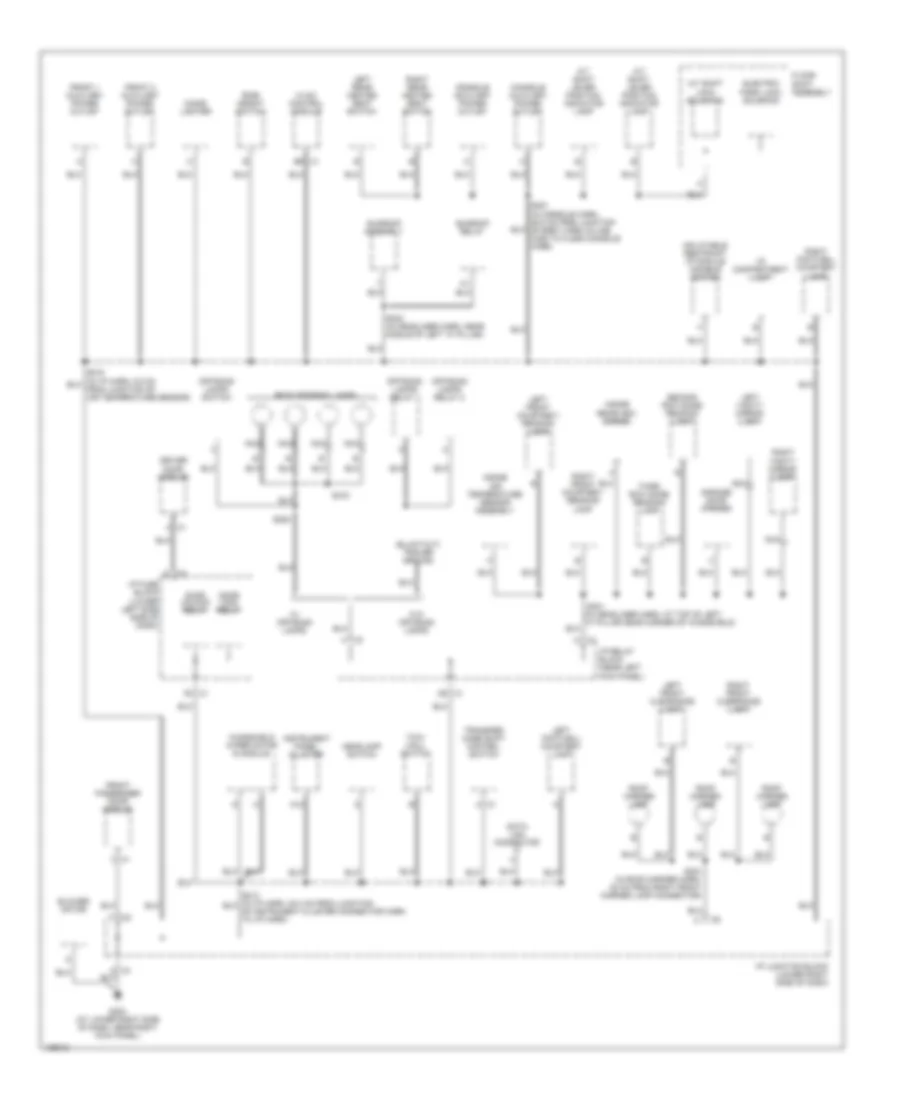 Ground Distribution Wiring Diagram 3 of 5 for Hummer H2 2004
