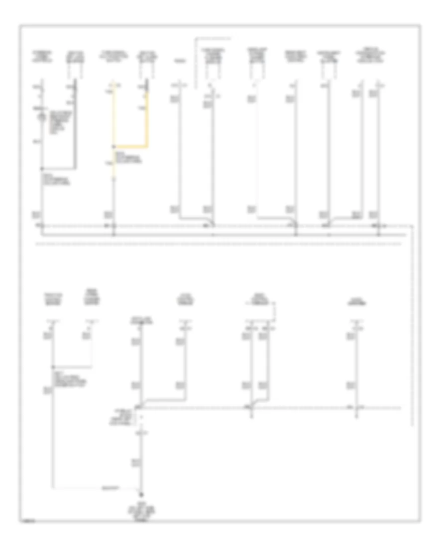 Ground Distribution Wiring Diagram 4 of 5 for Hummer H2 2004