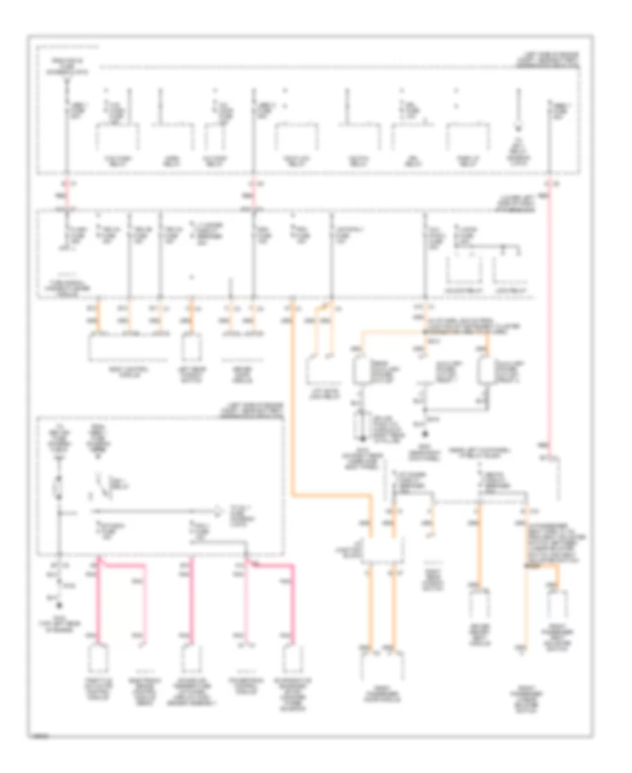 Power Distribution Wiring Diagram 3 of 6 for Hummer H2 2004