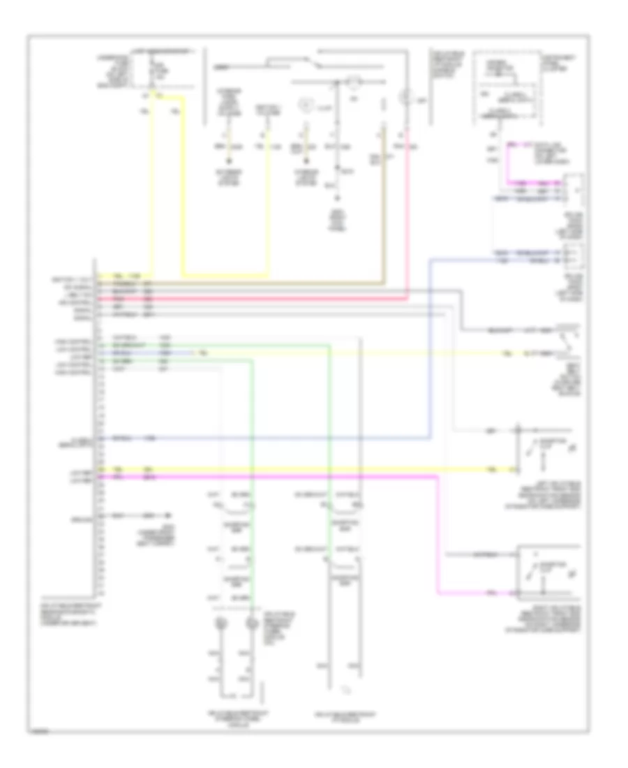 Supplemental Restraints Wiring Diagram for Hummer H2 2004