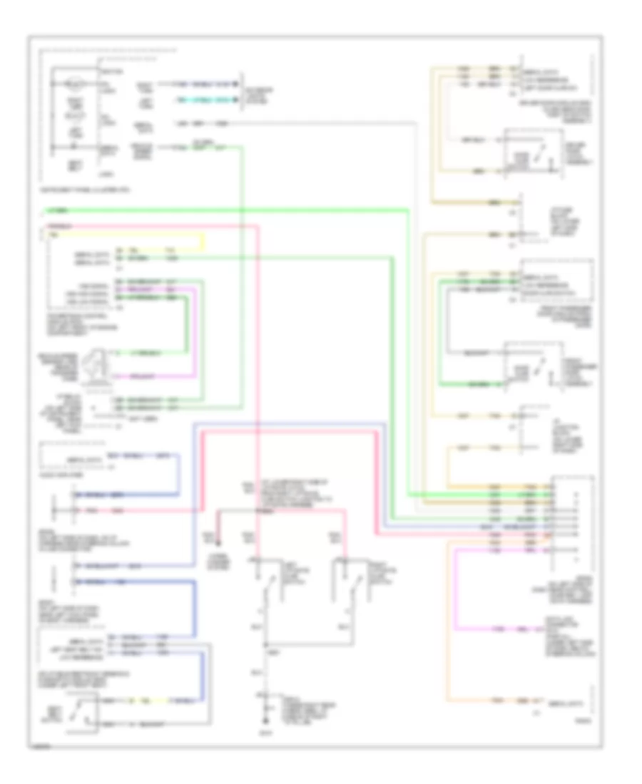 Warning Systems Wiring Diagram 2 of 2 for Hummer H2 2004