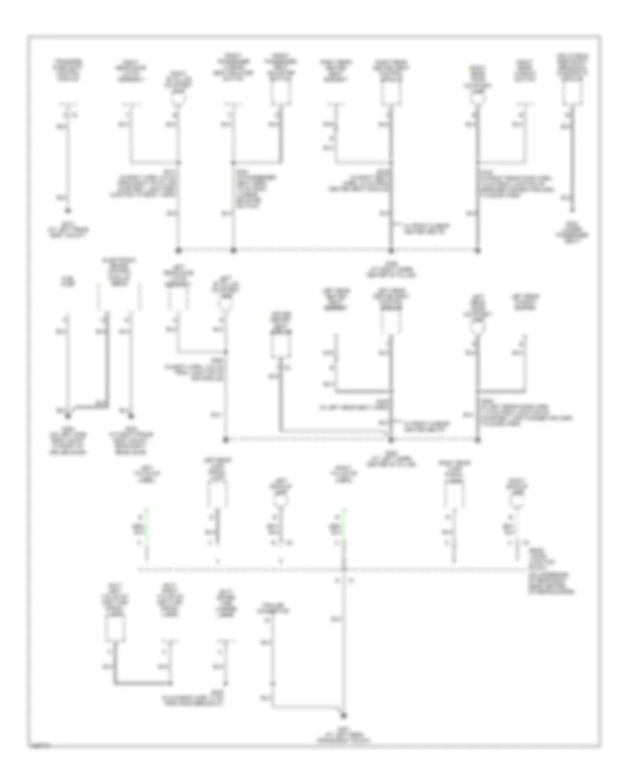 Ground Distribution Wiring Diagram (2 of 5) for Hummer H2 2005