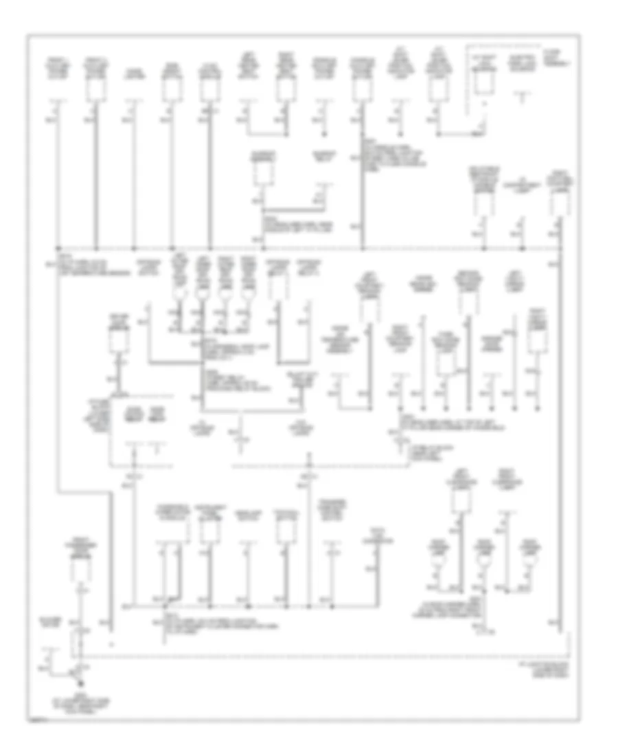 Ground Distribution Wiring Diagram 3 of 5 for Hummer H2 2005