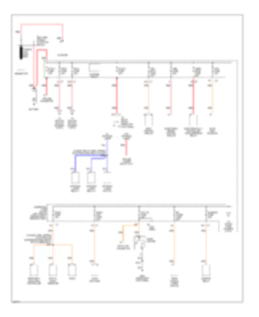 Power Distribution Wiring Diagram 1 of 6 for Hummer H2 2005