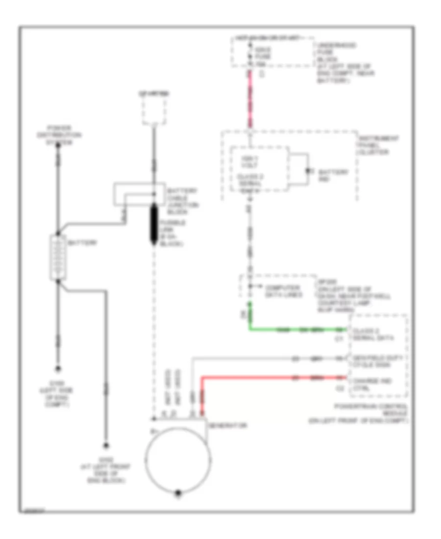 Charging Wiring Diagram for Hummer H2 2005