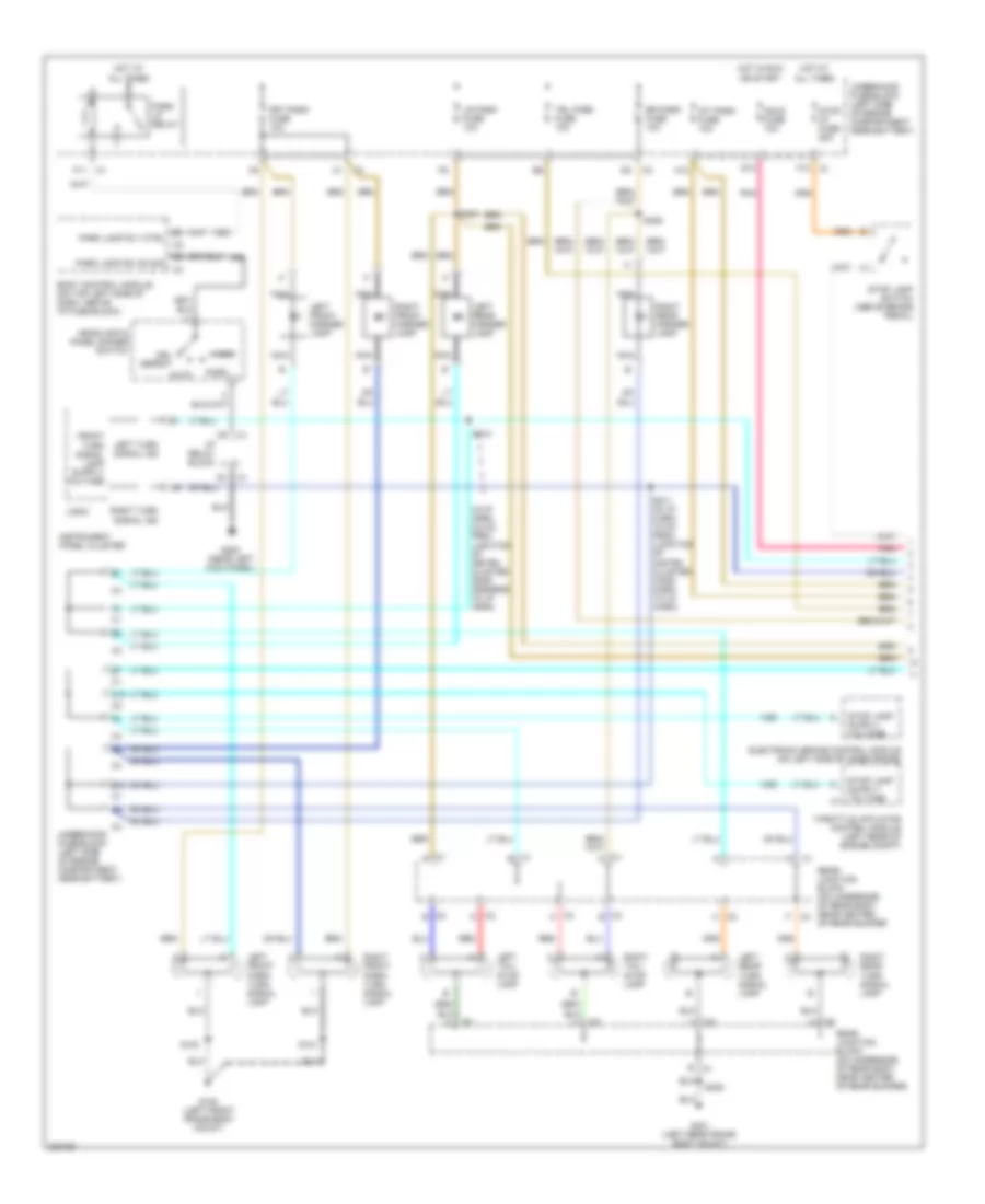 Exterior Lamps Wiring Diagram, SUT (1 of 3) for Hummer H2 2006