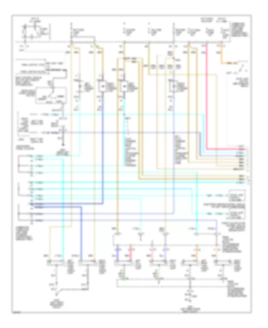 Exterior Lamps Wiring Diagram SUV 1 of 3 for Hummer H2 2006