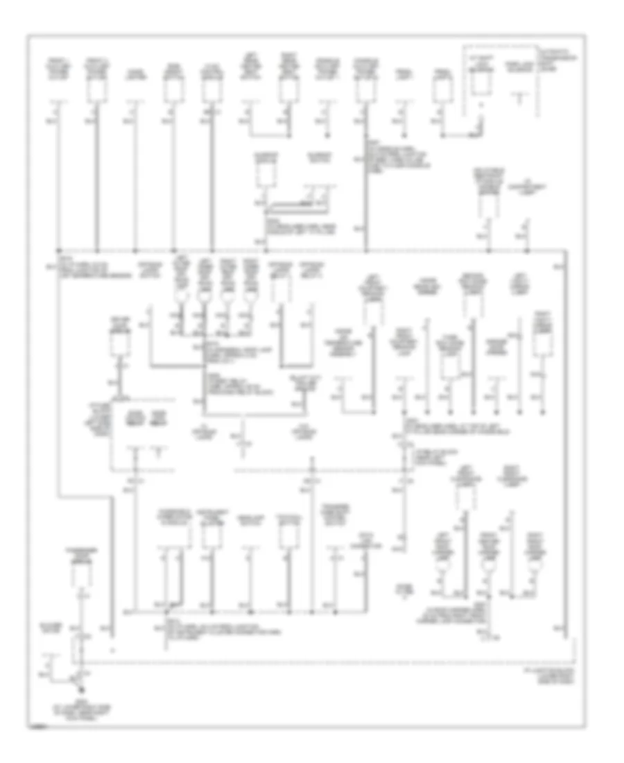 Ground Distribution Wiring Diagram 3 of 5 for Hummer H2 2006